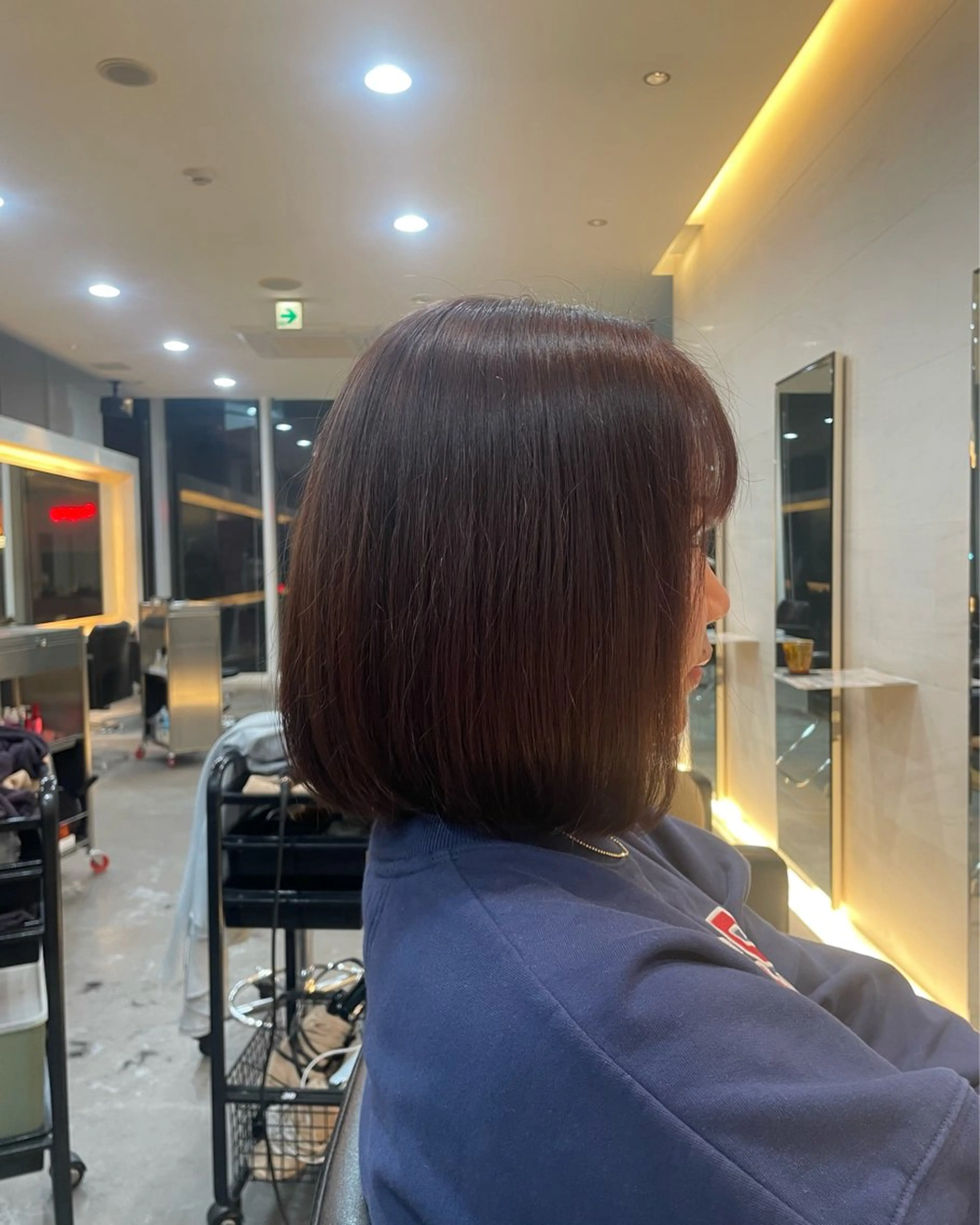 ミディアム カラー ベージュカラー ピンクカラー ピンクベージュ 磯崎 新のヘアスタイル