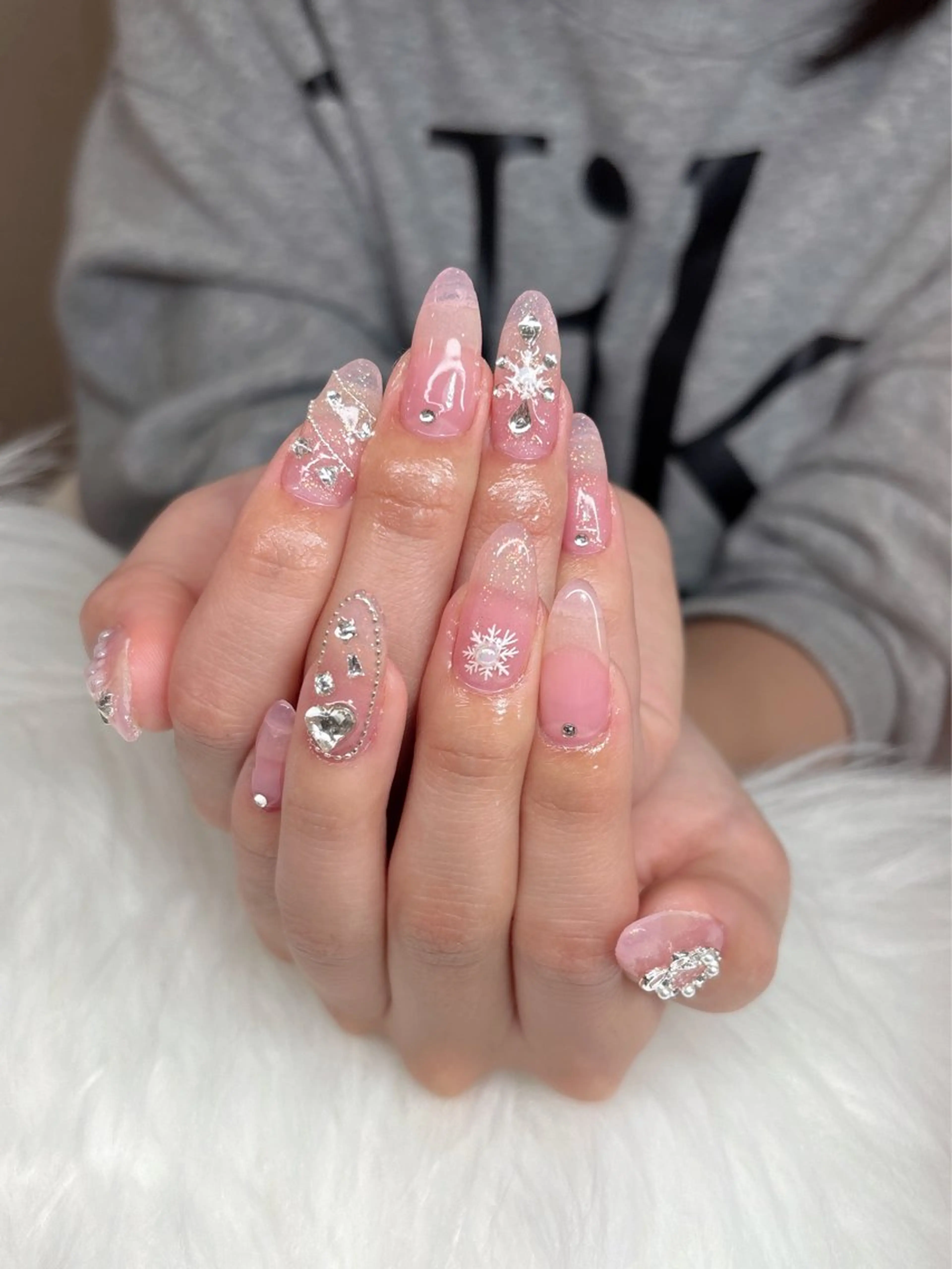 ネイル ワンホンネイル 鶴橋♡̴⟡.˚ネイル kpop.ワンホンのネイルデザイン
