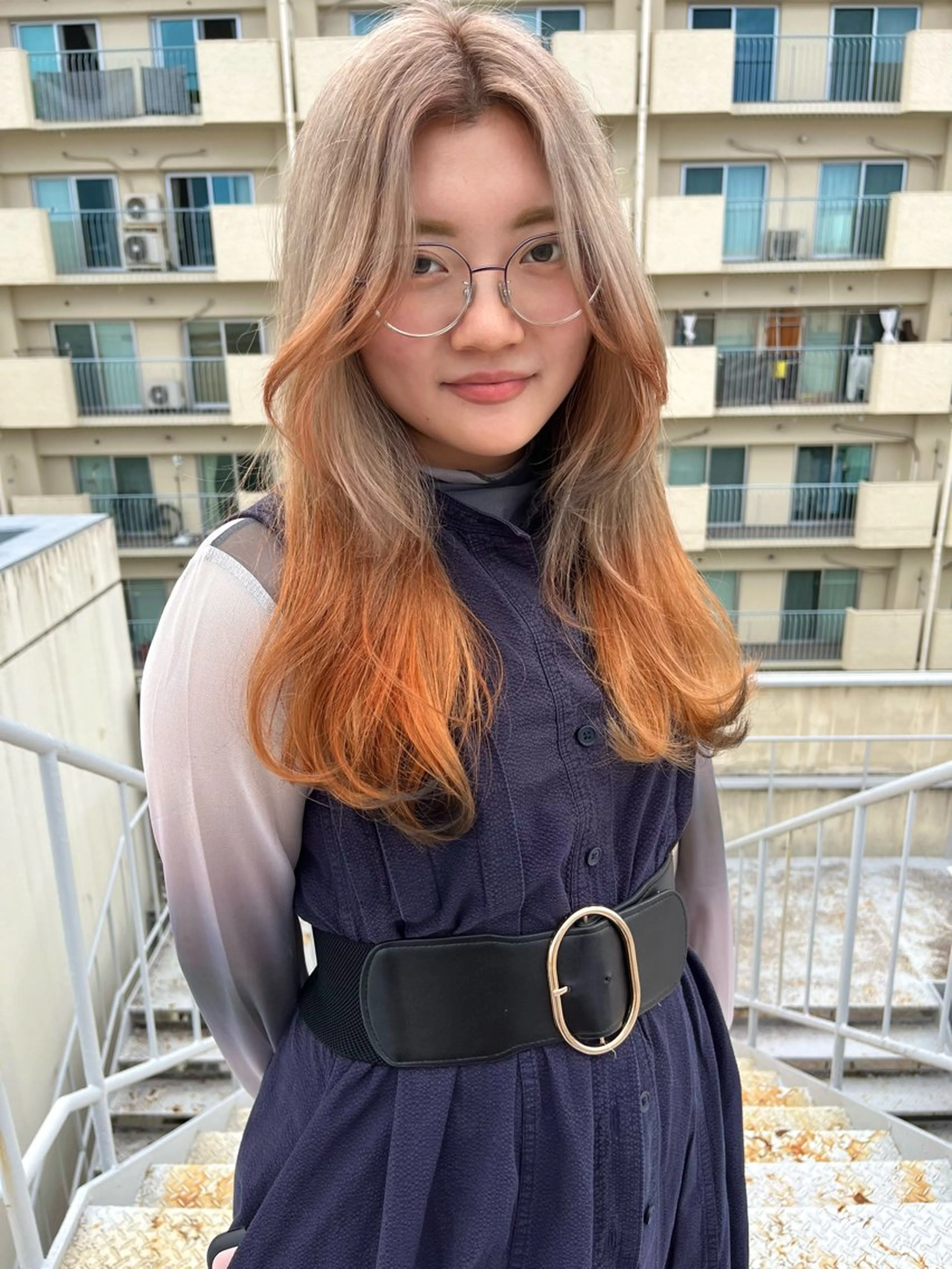 ロング カラー カット ヘアカラー ﾊｲﾄｰﾝ/ｼｮｰﾄ 村上淳乃🐥のヘアスタイル