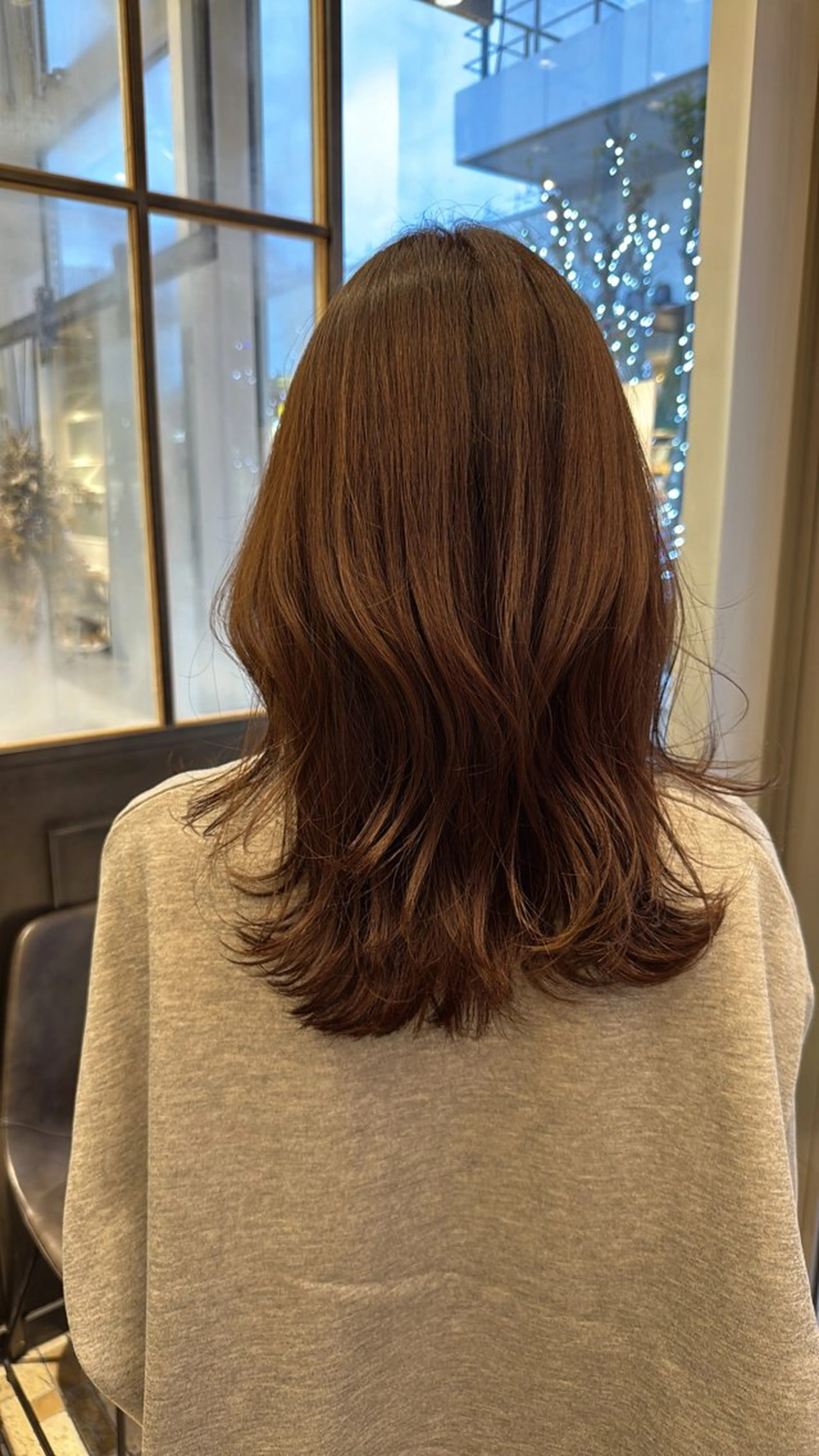 ミディアム カット ヘアカラー レイヤーカット /momocaのヘアスタイル