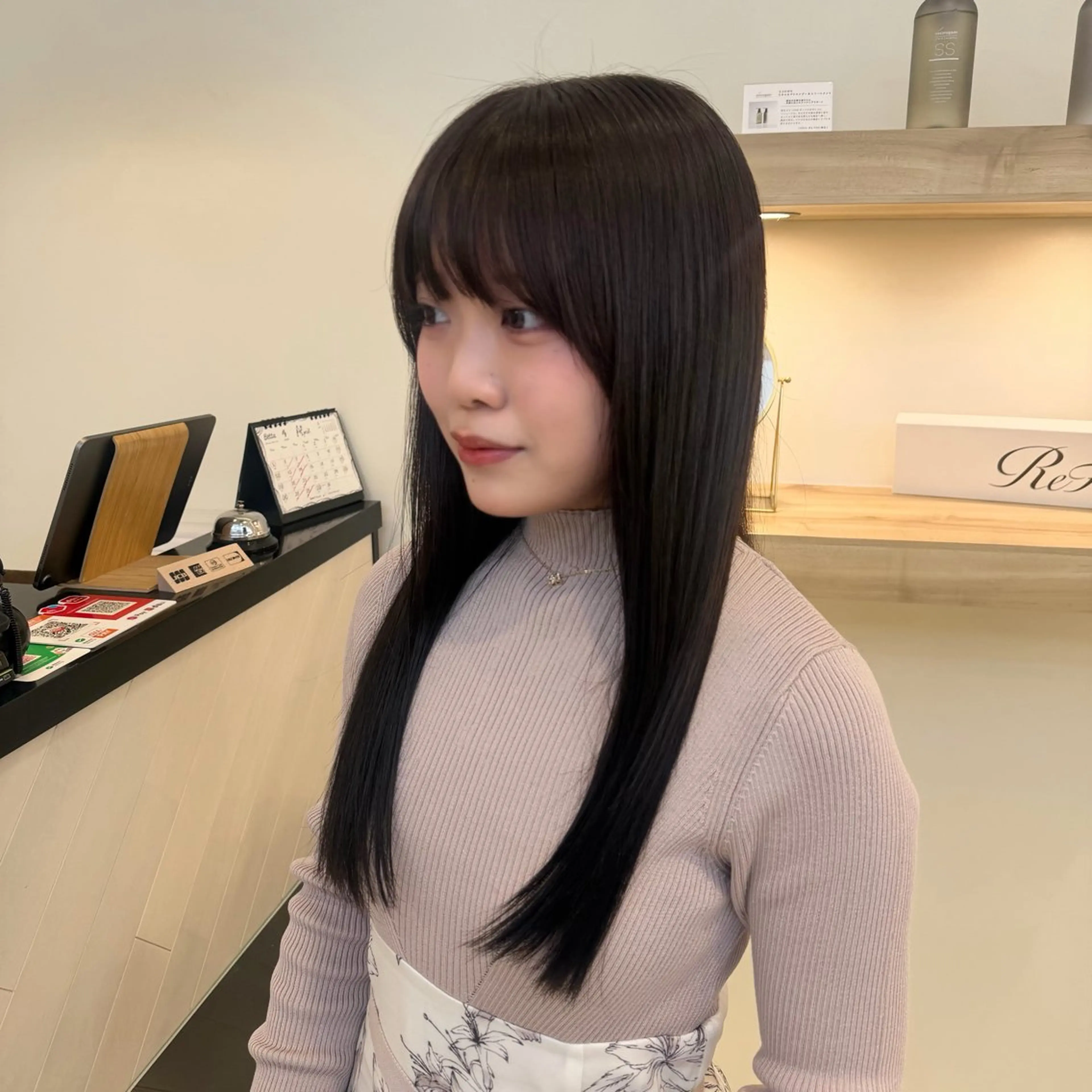 ロング ヘアカラー トリートメント 透明感カラー🫧 韓国ヘア/タマキ🎀のヘアスタイル