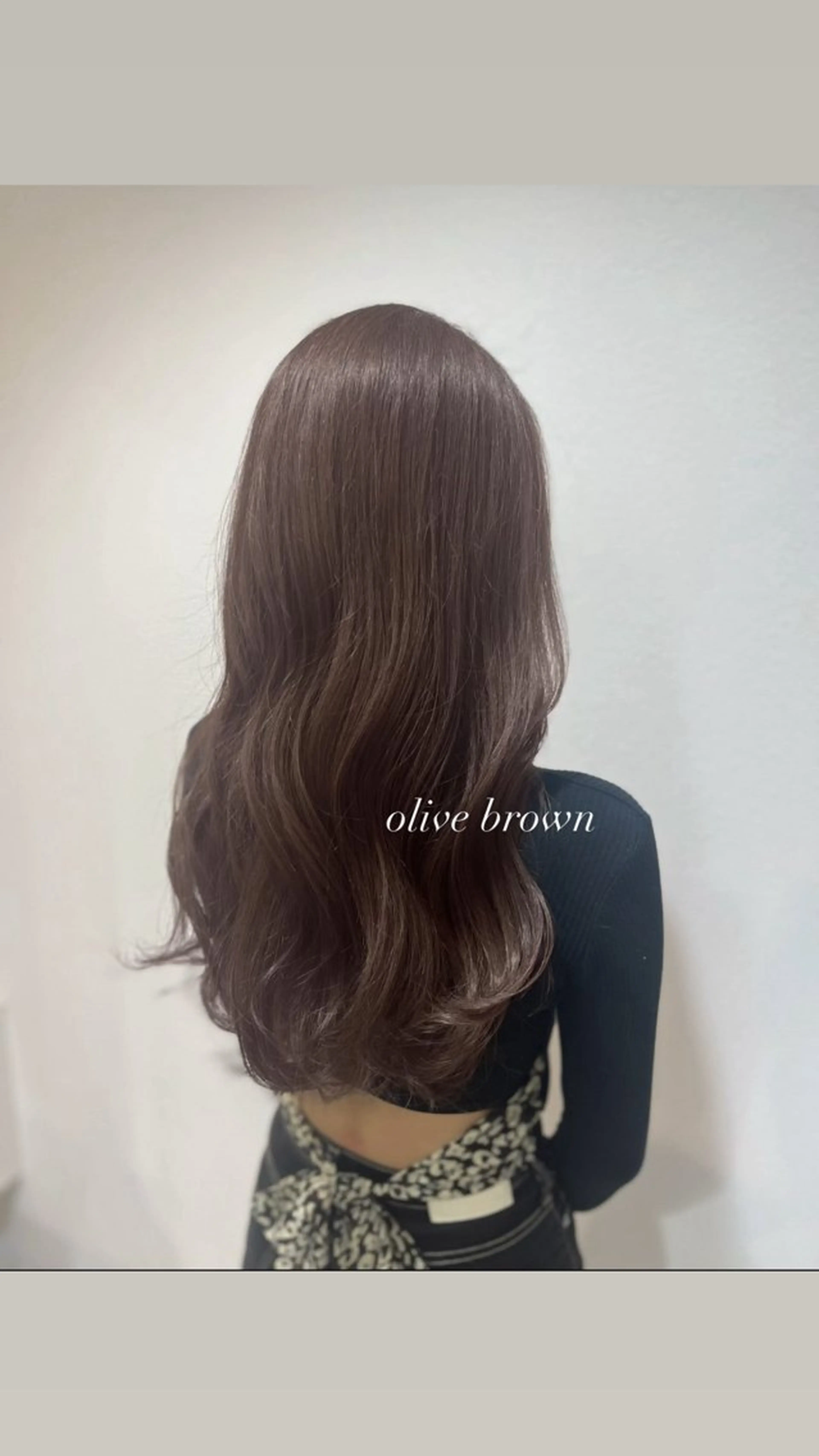 ロング カラー ブラウンカラー カット ヘアカラー トリートメント 透明感カラー／ 艶感カラー／RAMUのヘアスタイル