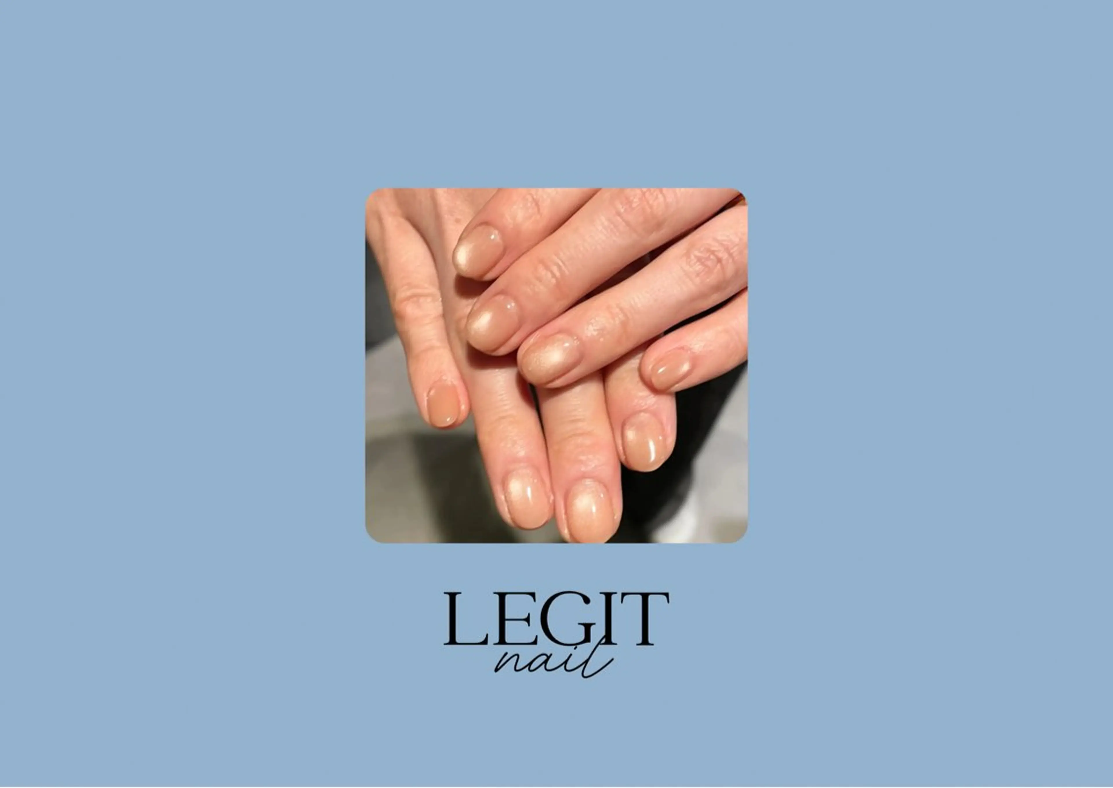 ネイル マグネットネイル ハンドネイル LEGIT nail AKARIのネイルデザイン