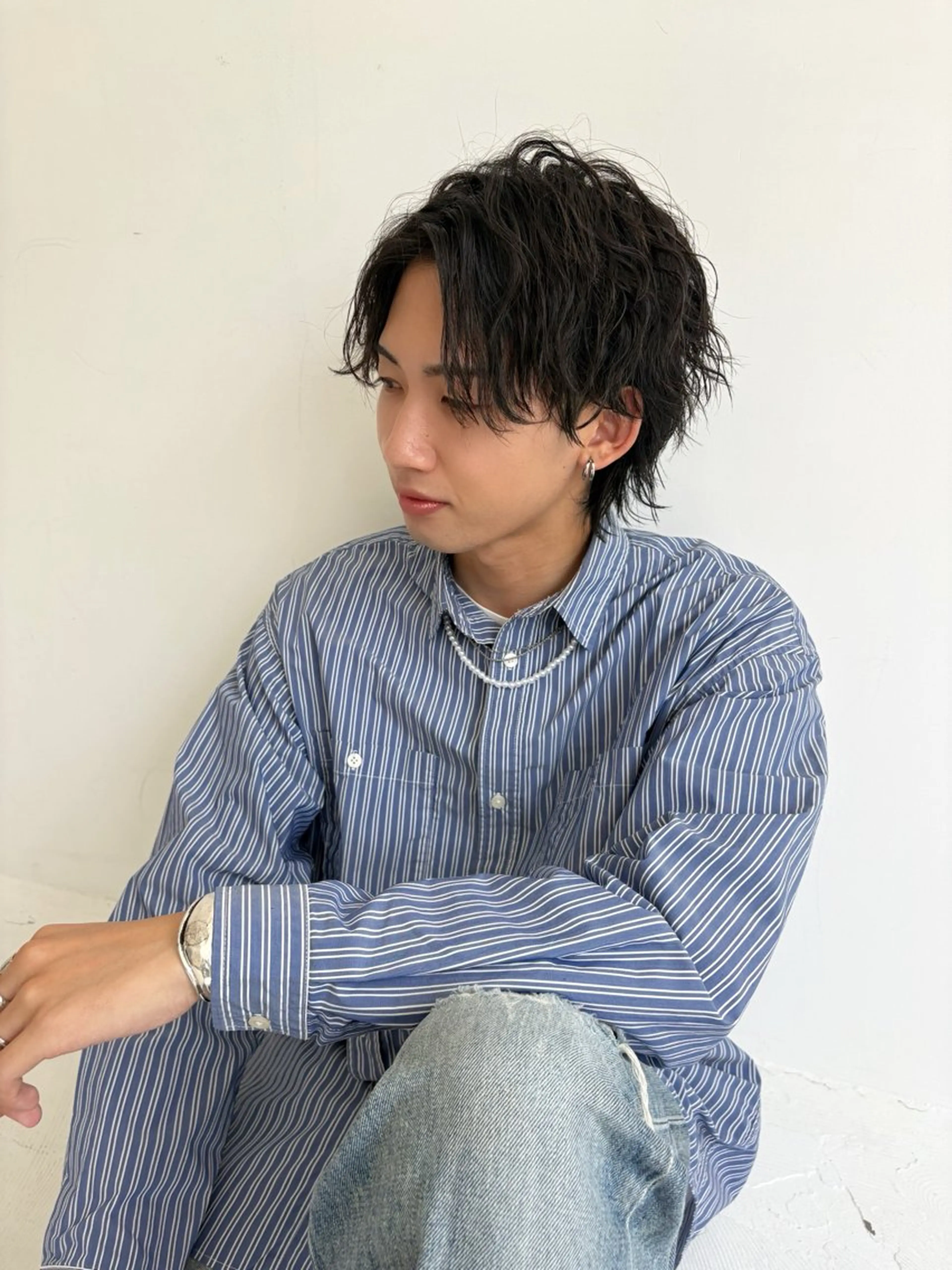 メンズ センターパート メンズパーマ メンズツイストパーマ ツイストパーマ カット SHICUNEアサミ /ショート/メンズのヘアスタイル