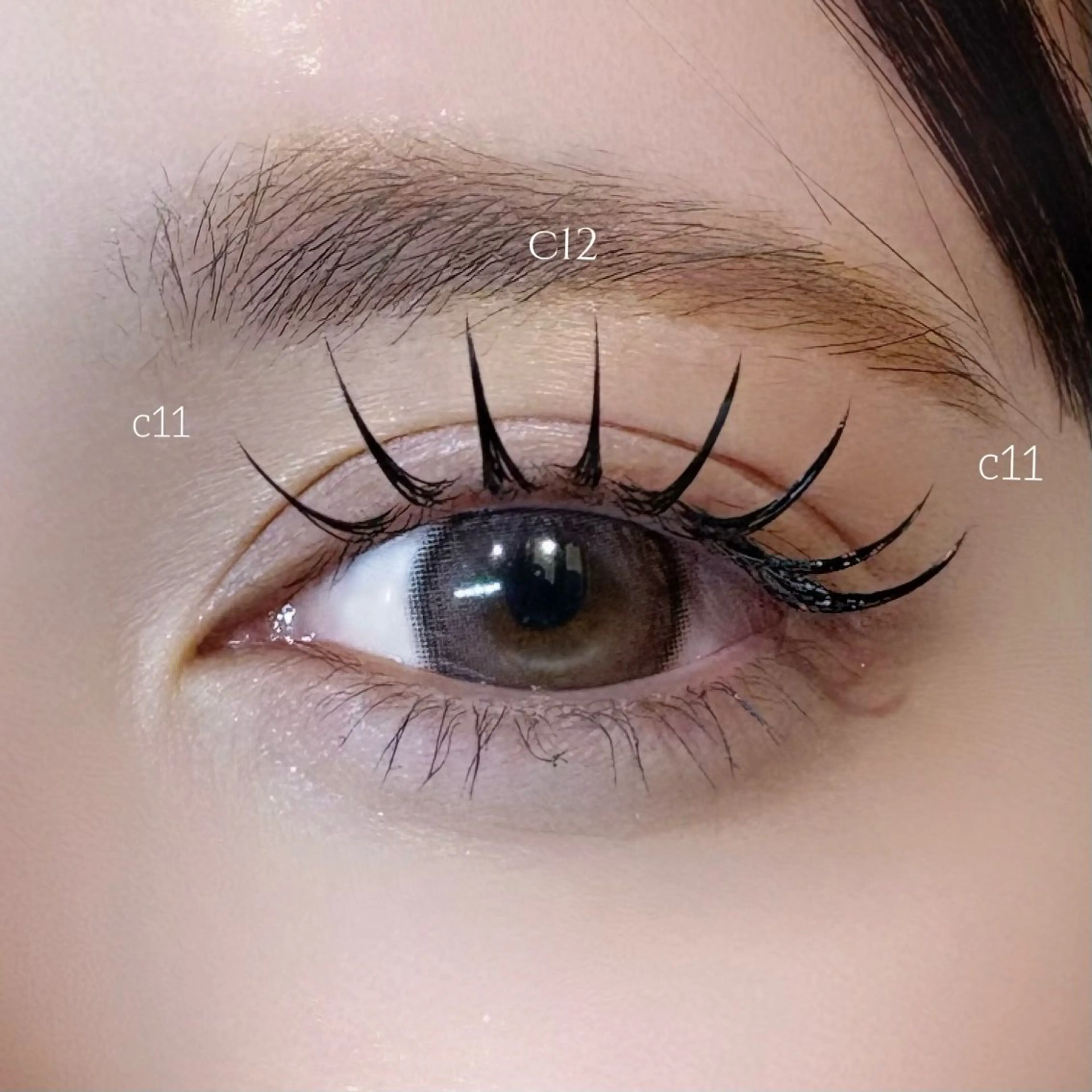 【100本】フラットラッシュ➕コーティング【束感仕上げ】🫧の写真