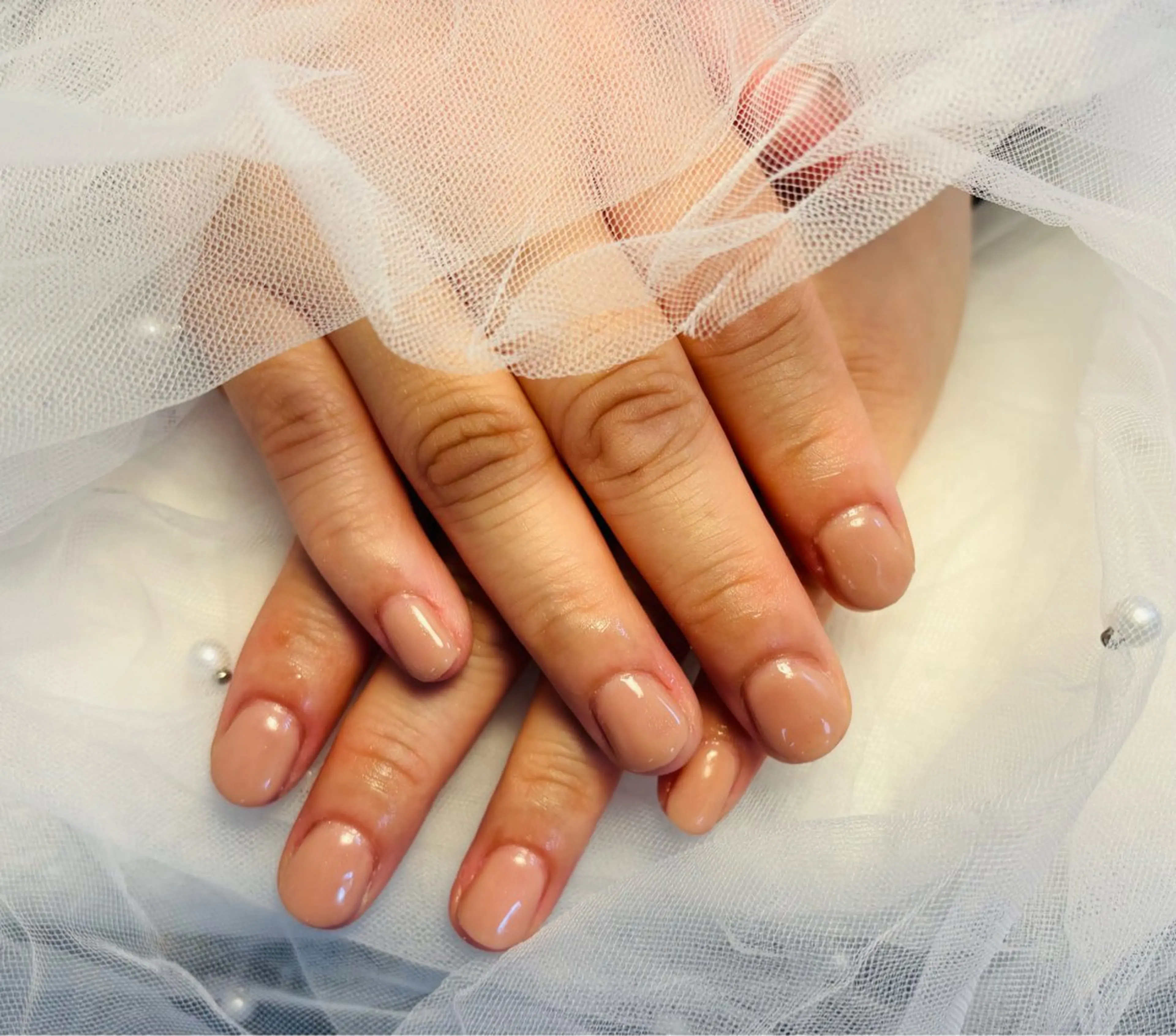 ネイル フラッシュネイル フットネイル フレンチネイル ジェルネイル ガラスフレンチ ハンドネイル Nail salon Natulalのネイルデザイン