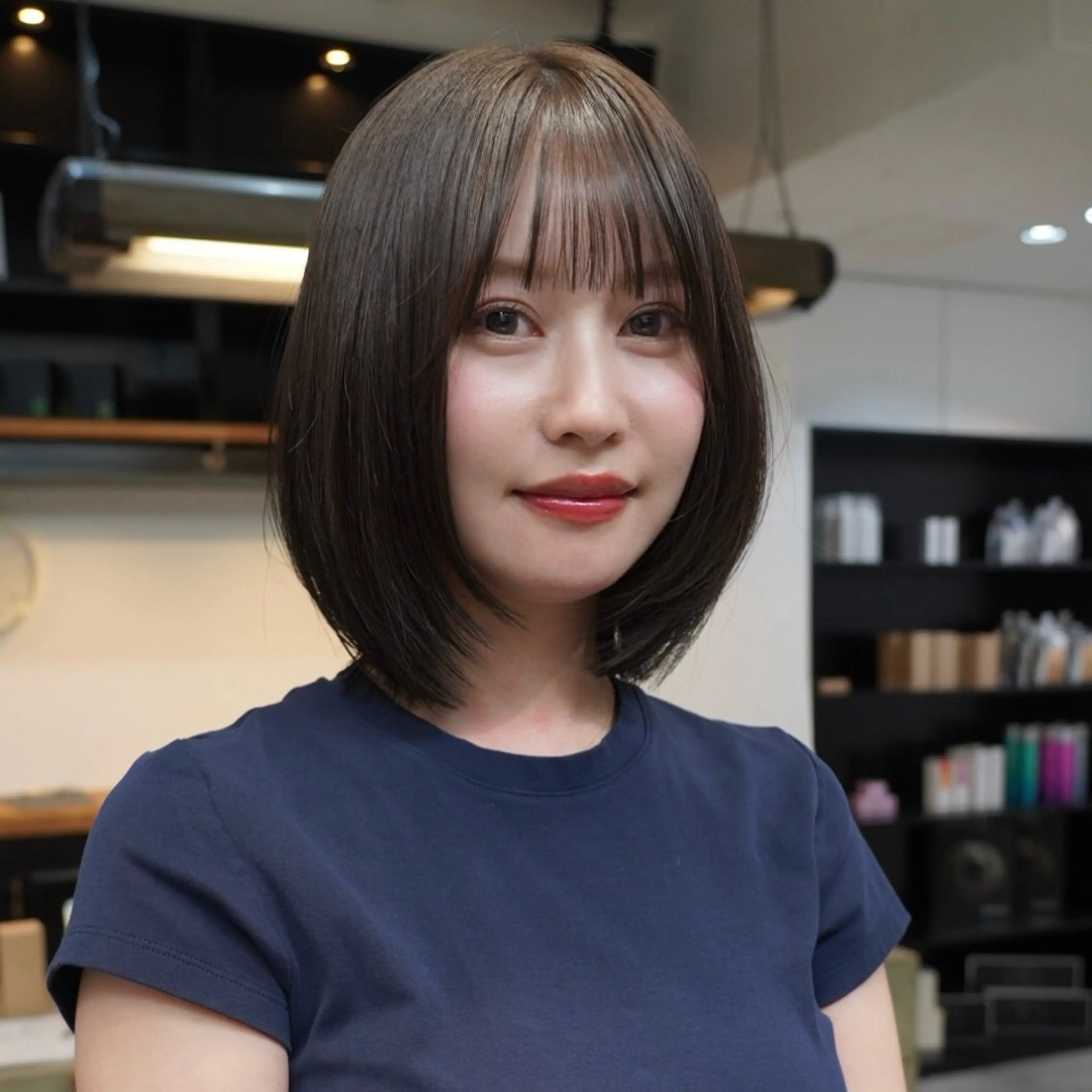 ショート カット ヘアカラー トリートメント ボブ／アンニュイ 🌷しだひめな🌷のヘアスタイル