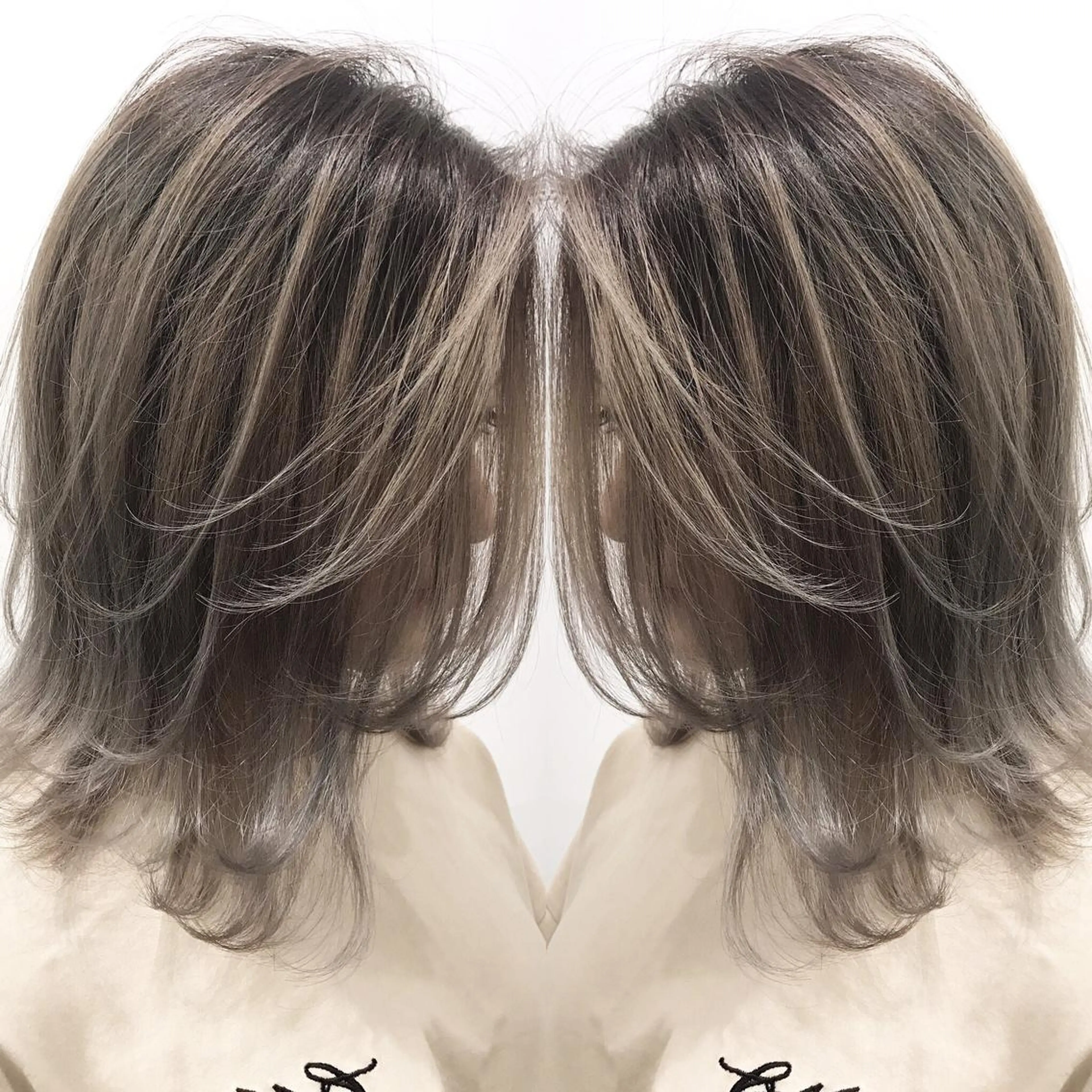 ミディアム カラー ヘアアレンジ ヘアカラー トリートメント BANK'S hair所属・縮毛矯正 髪質改善寺坂雄飛💐のヘアスタイル