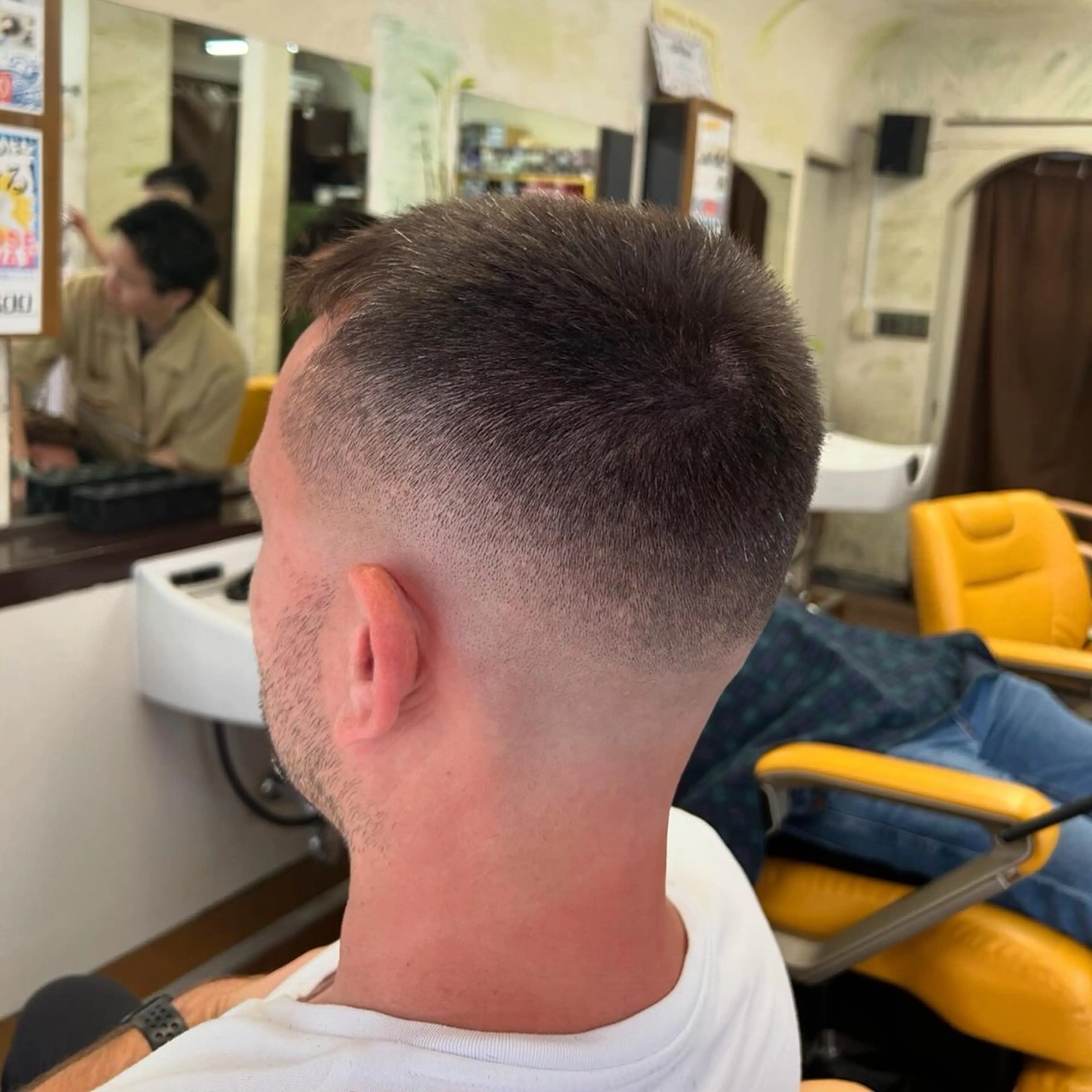 ショート メンズ フェードカット スキンフェード 新宿メンズカット✂︎ 能戸蒼生💈のヘアスタイル