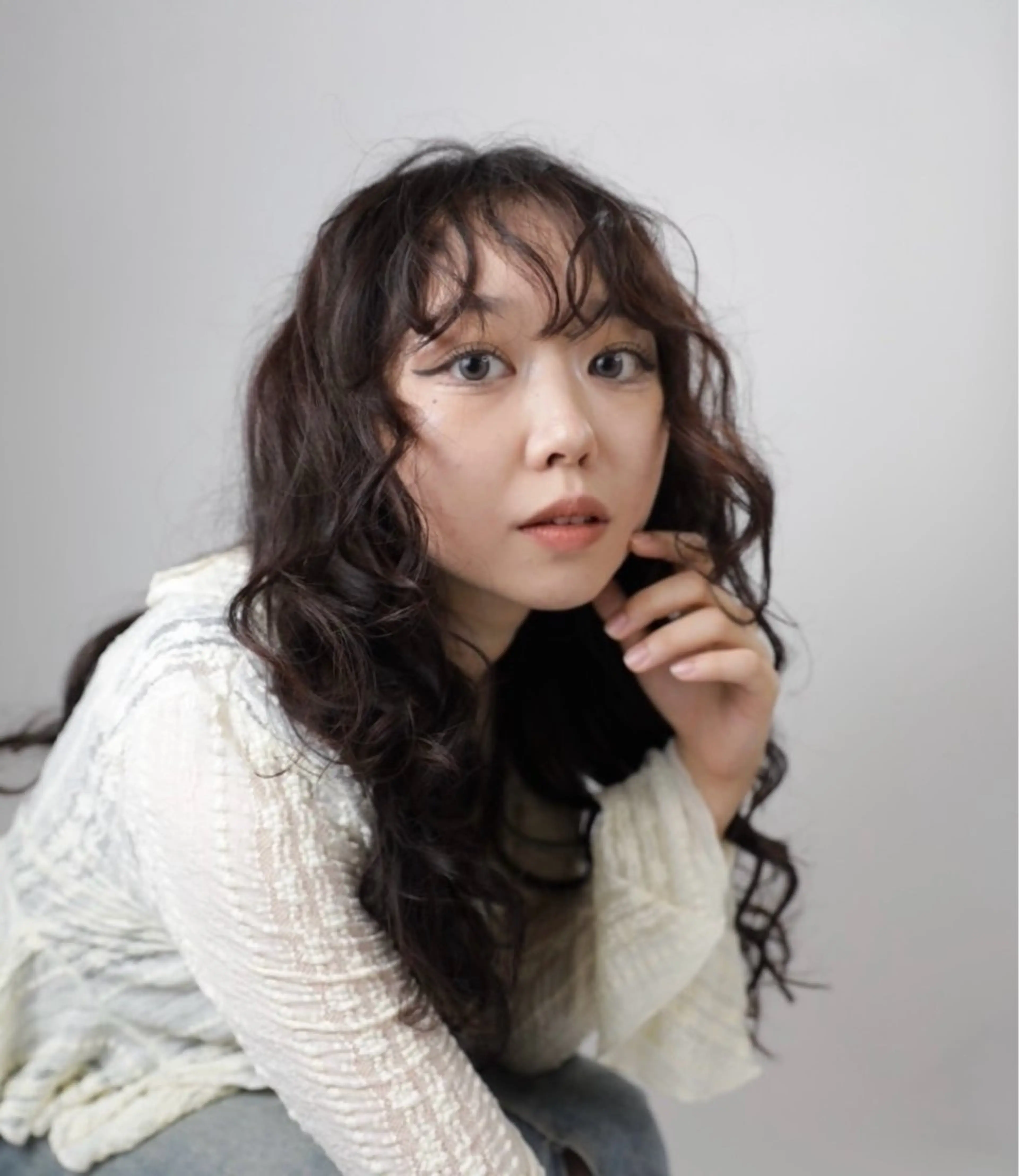 ロング パーマ 遠藤惟斗/自由が丘/ 透明感カラー/パーマのヘアスタイル