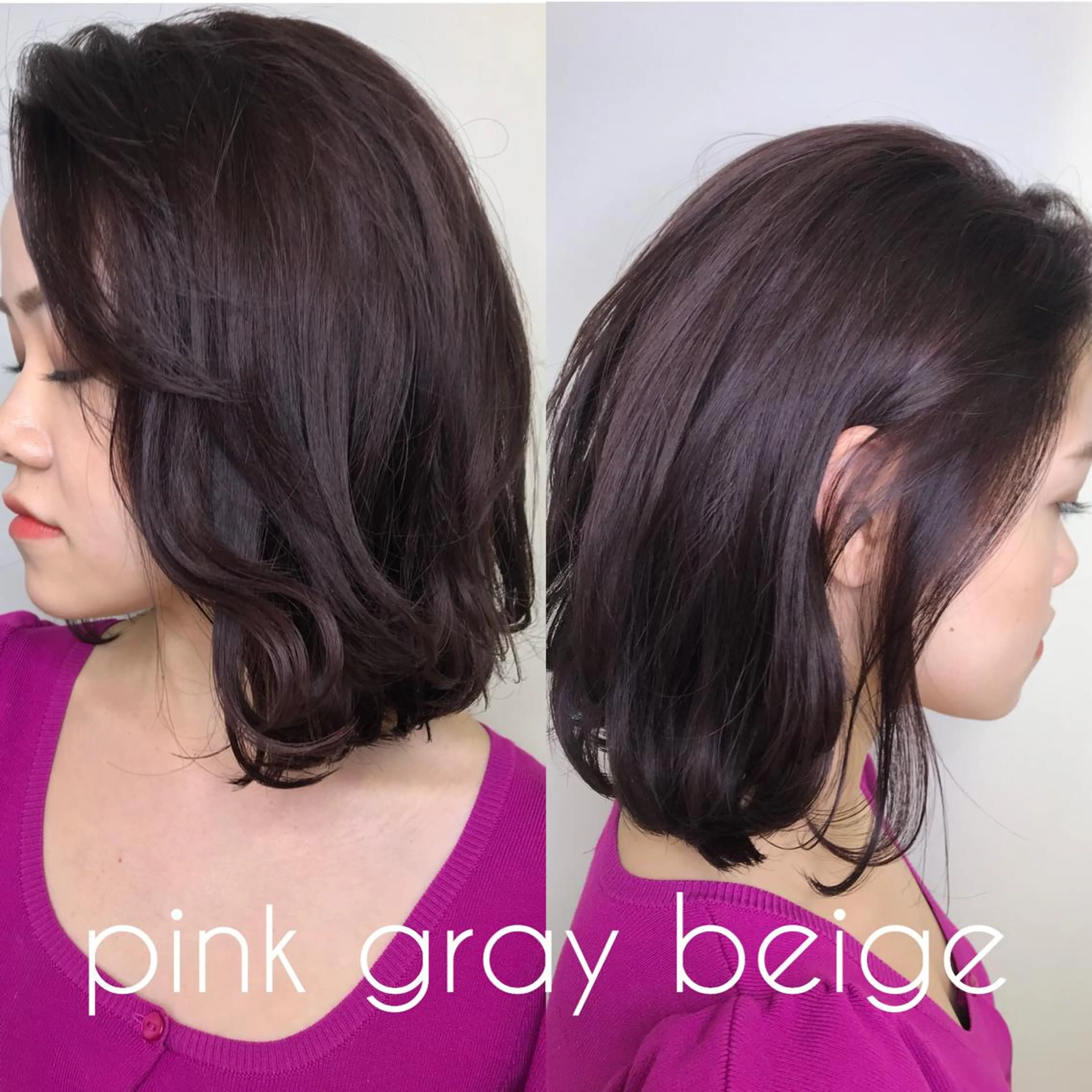 ミディアム カラー 寺山 佳貴のヘアスタイル