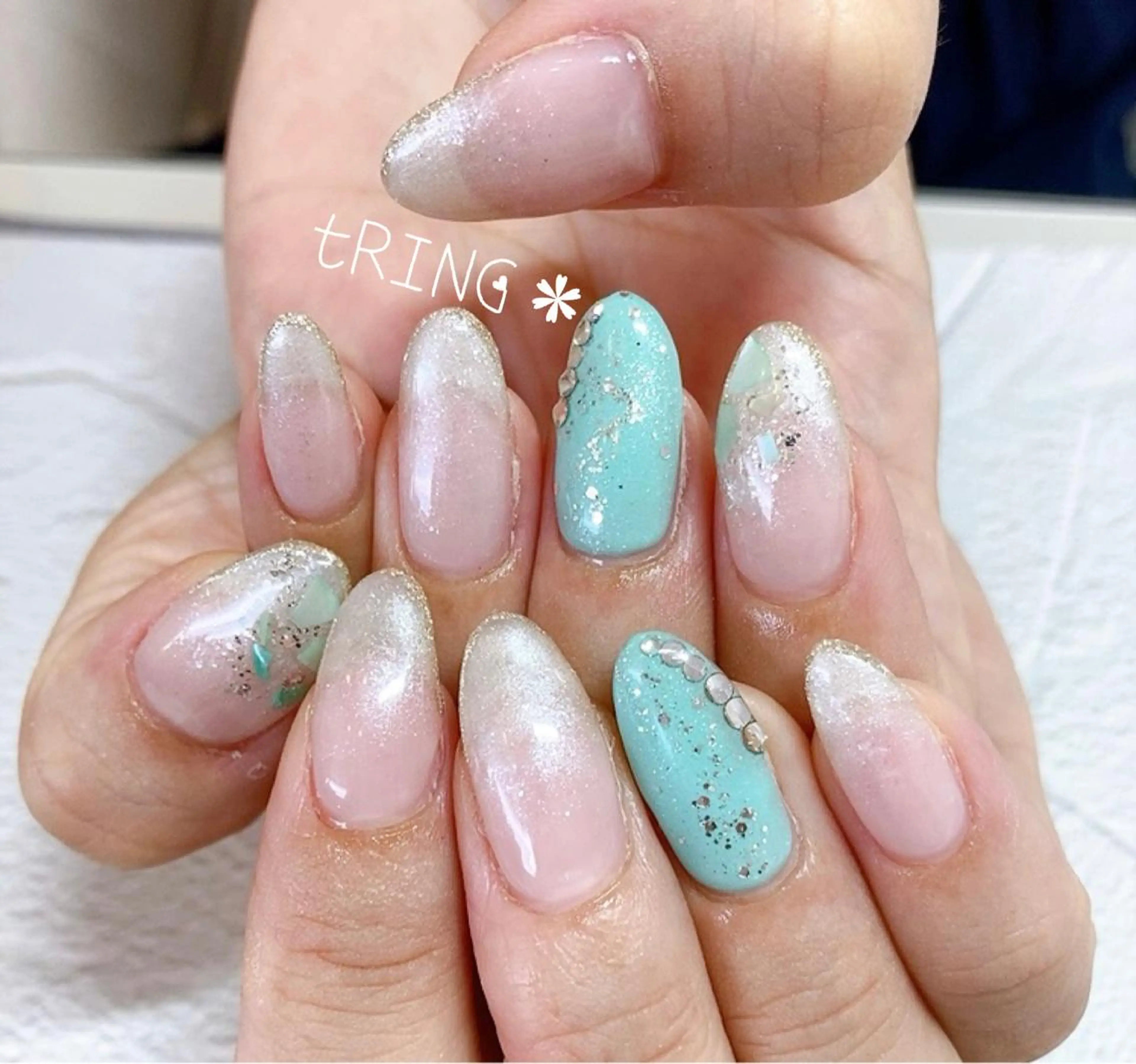 ネイル ハンドネイル tRING＊ しいの木台のネイルデザイン