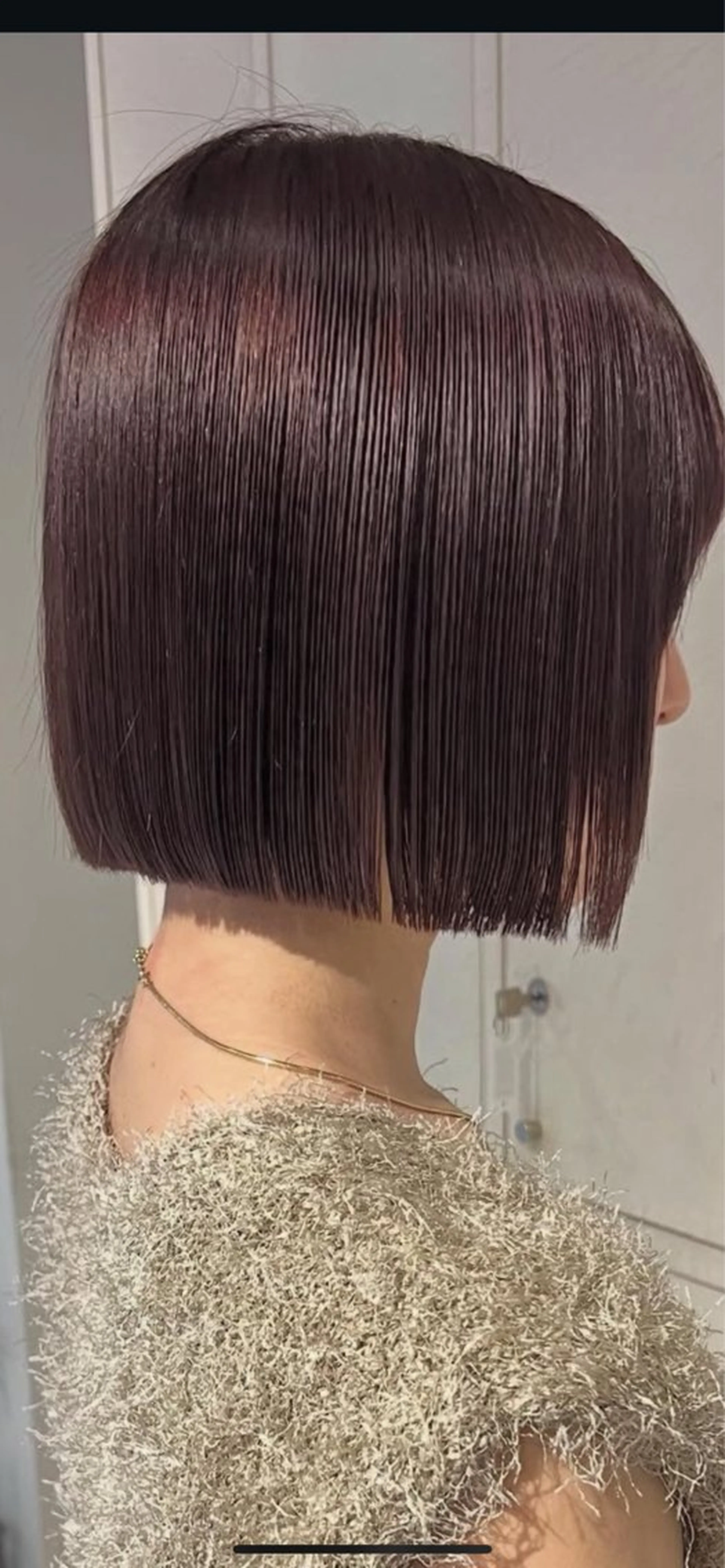 ミディアム ボブ カット ヘアカラー トリートメント ひばりカット🌈石井 里佳のヘアスタイル