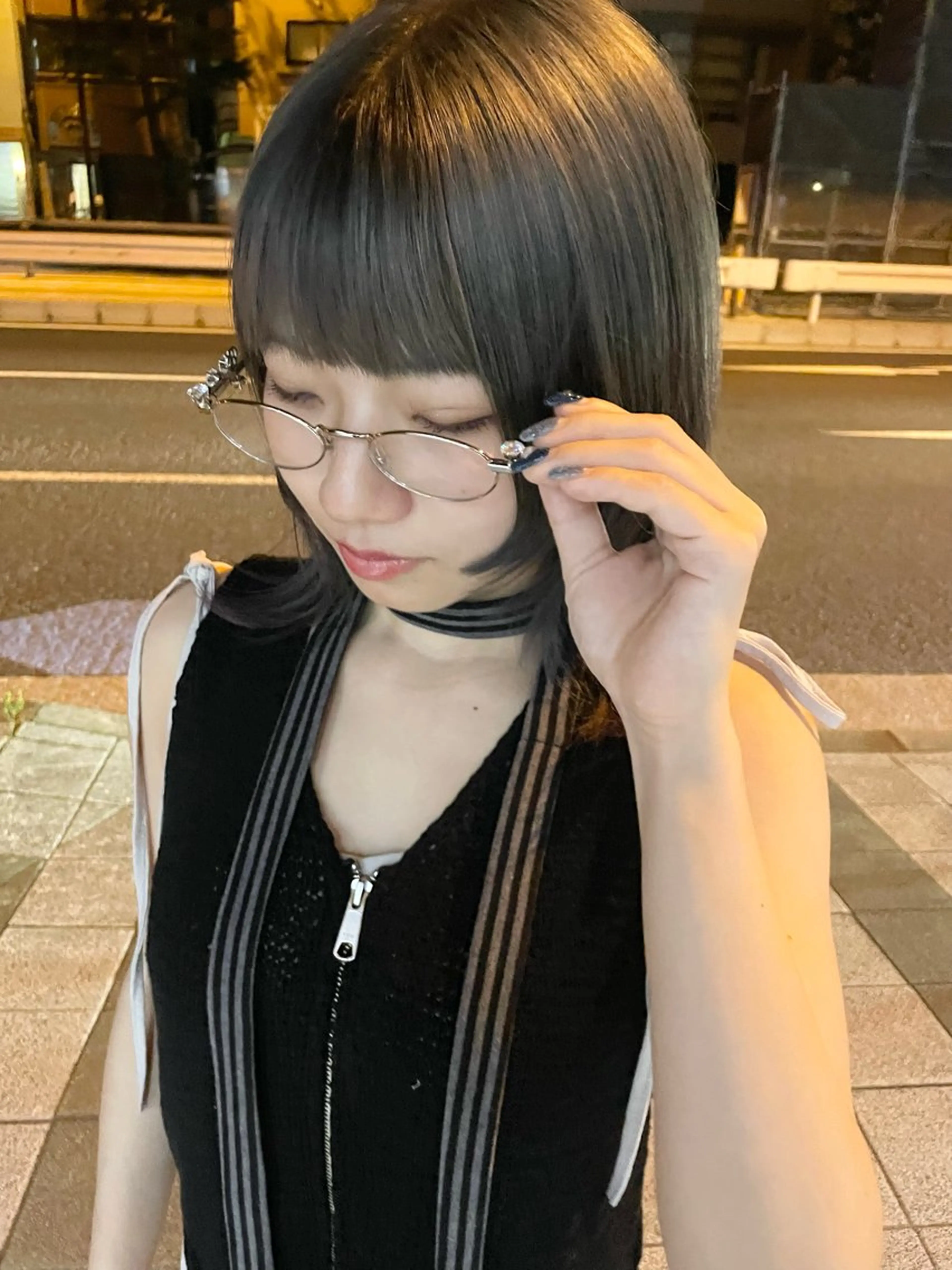 ミディアム ヘアカラー トリートメント ヘアセット スパイラルパーマ 🌐hina⭐️のヘアスタイル