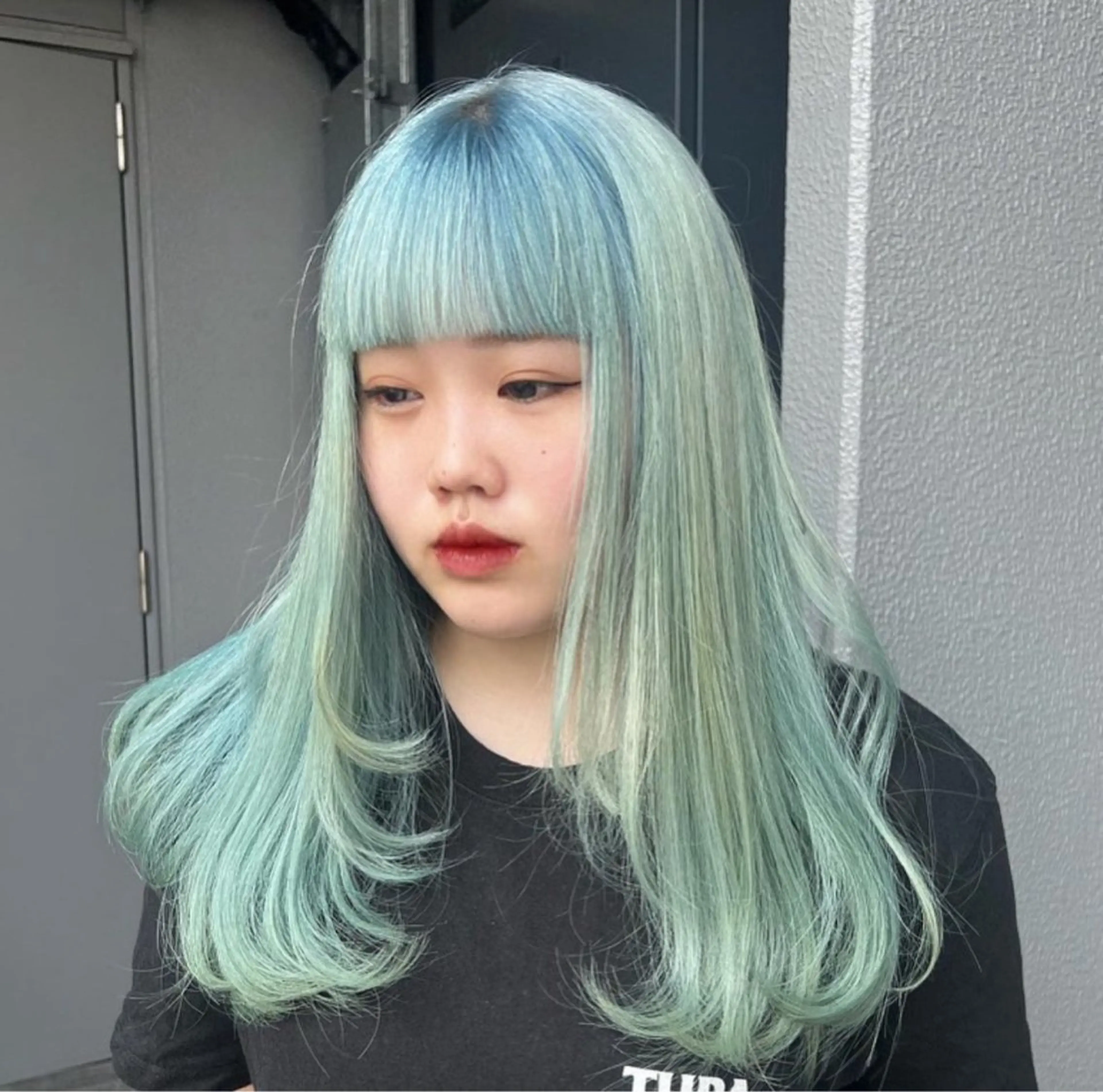 セミロング 暖色カラー Ryokaのヘアスタイル