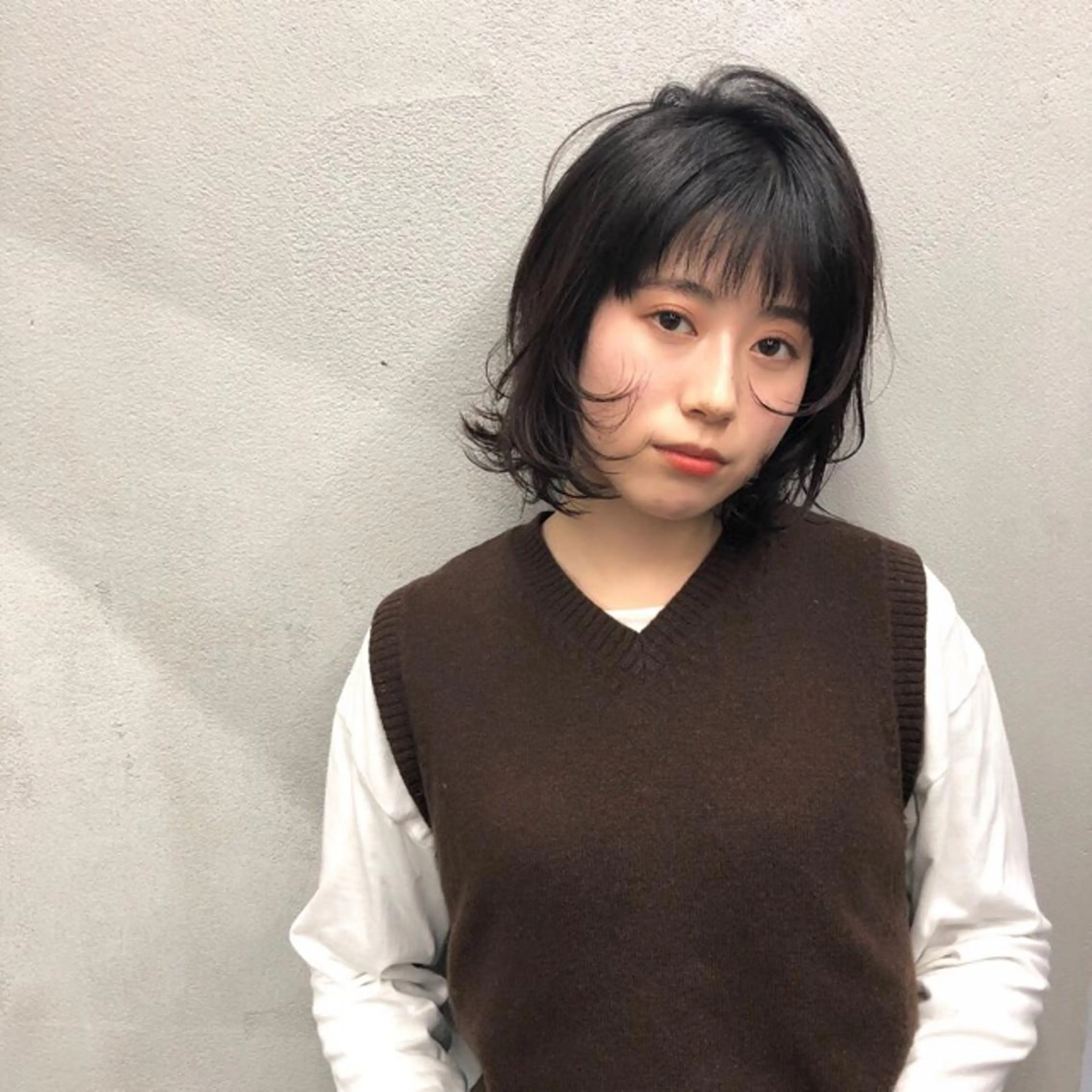 ショート ボブレイヤー ボブ レイヤーカット カット ショート/ボブ/ 白髪染め/メンズ葛西のヘアスタイル