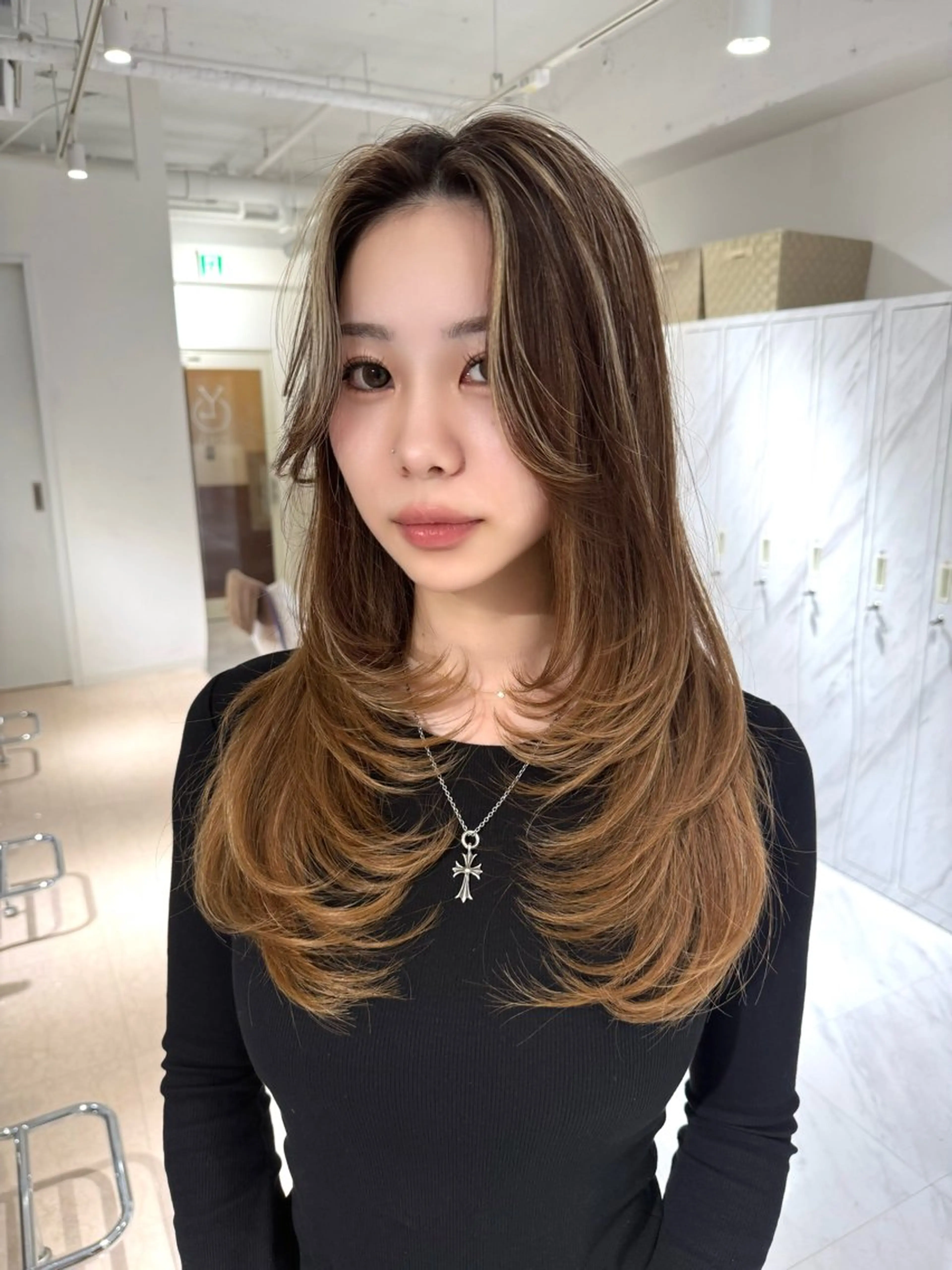 ロング レイヤーカット レイヤーカット🫧 🎀Tomoka🎀のヘアスタイル