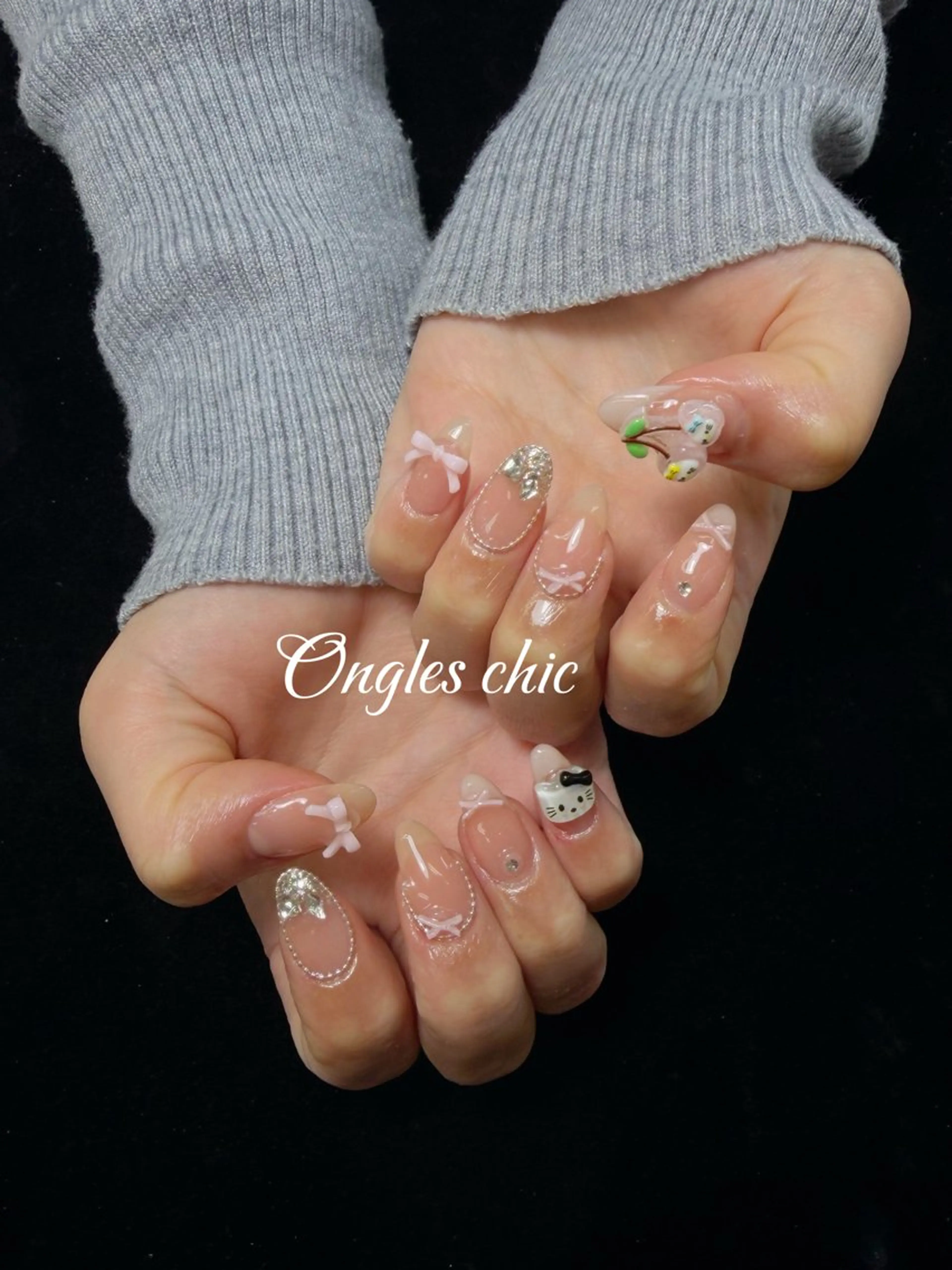 ネイル ハンドネイル ongles chicのネイルデザイン