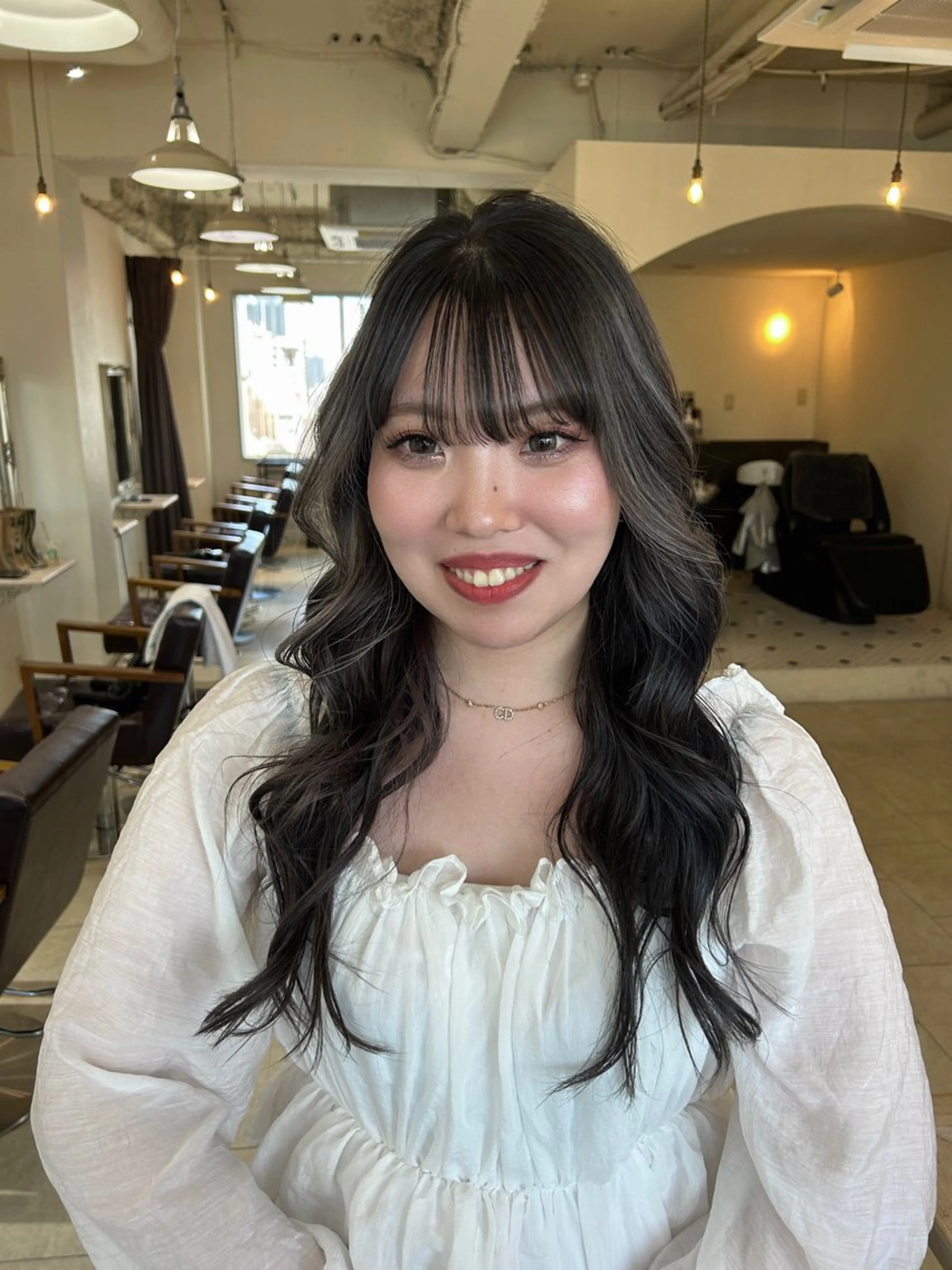 カラー Maho/海外 レイヤー/ハッシュのヘアスタイル