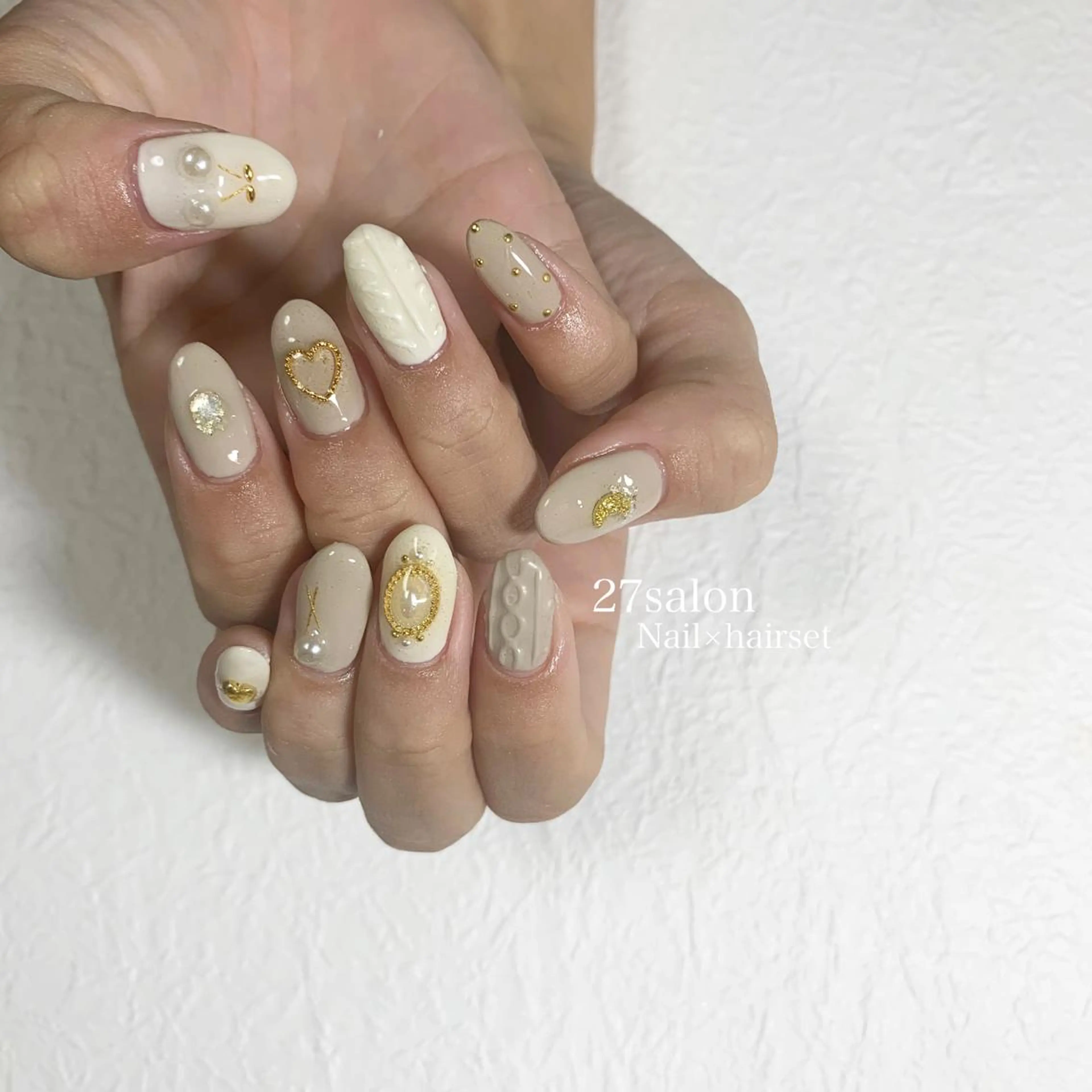 ネイル 韓国ネイル ハンドネイル 27salon yuinaのネイルデザイン