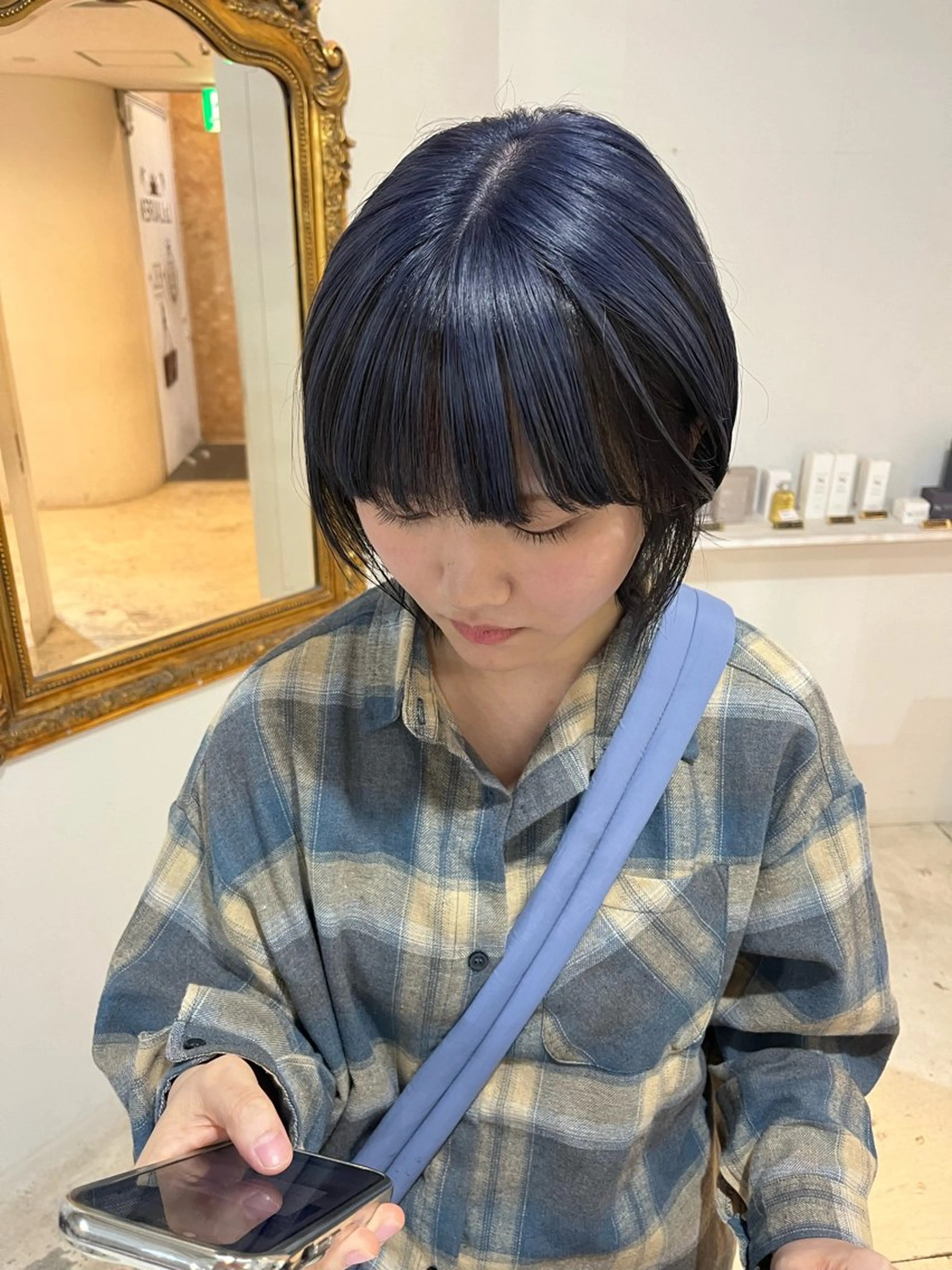ショート ヘアカラー トリートメント ダブルカラー/透明感 💈JUNYA💈のヘアスタイル