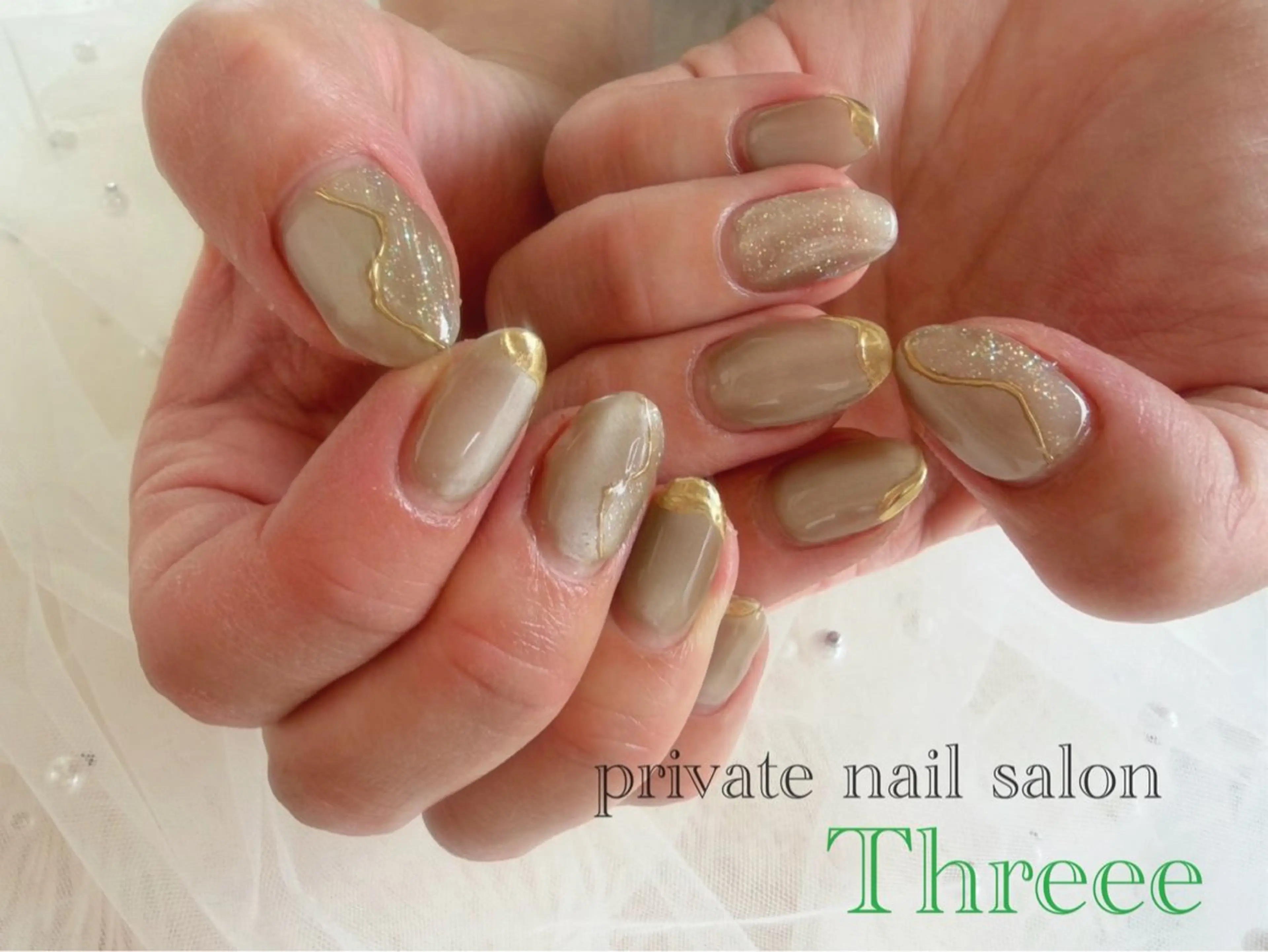 ネイル アートネイル マグネットネイル ハンドネイル Nail salon - Threee　-のネイルデザイン