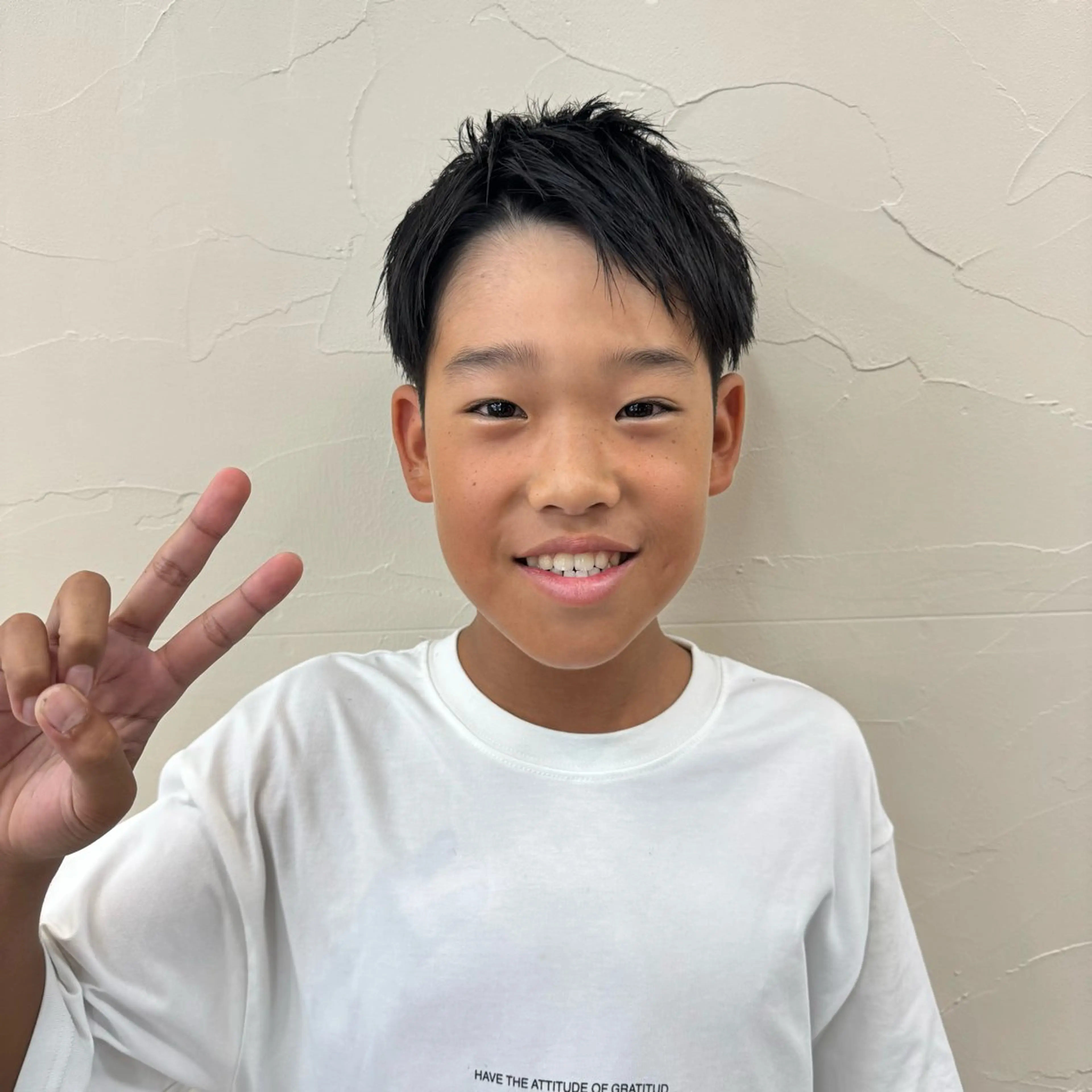 ショート メンズ キッズ 梅本 淑人のヘアスタイル