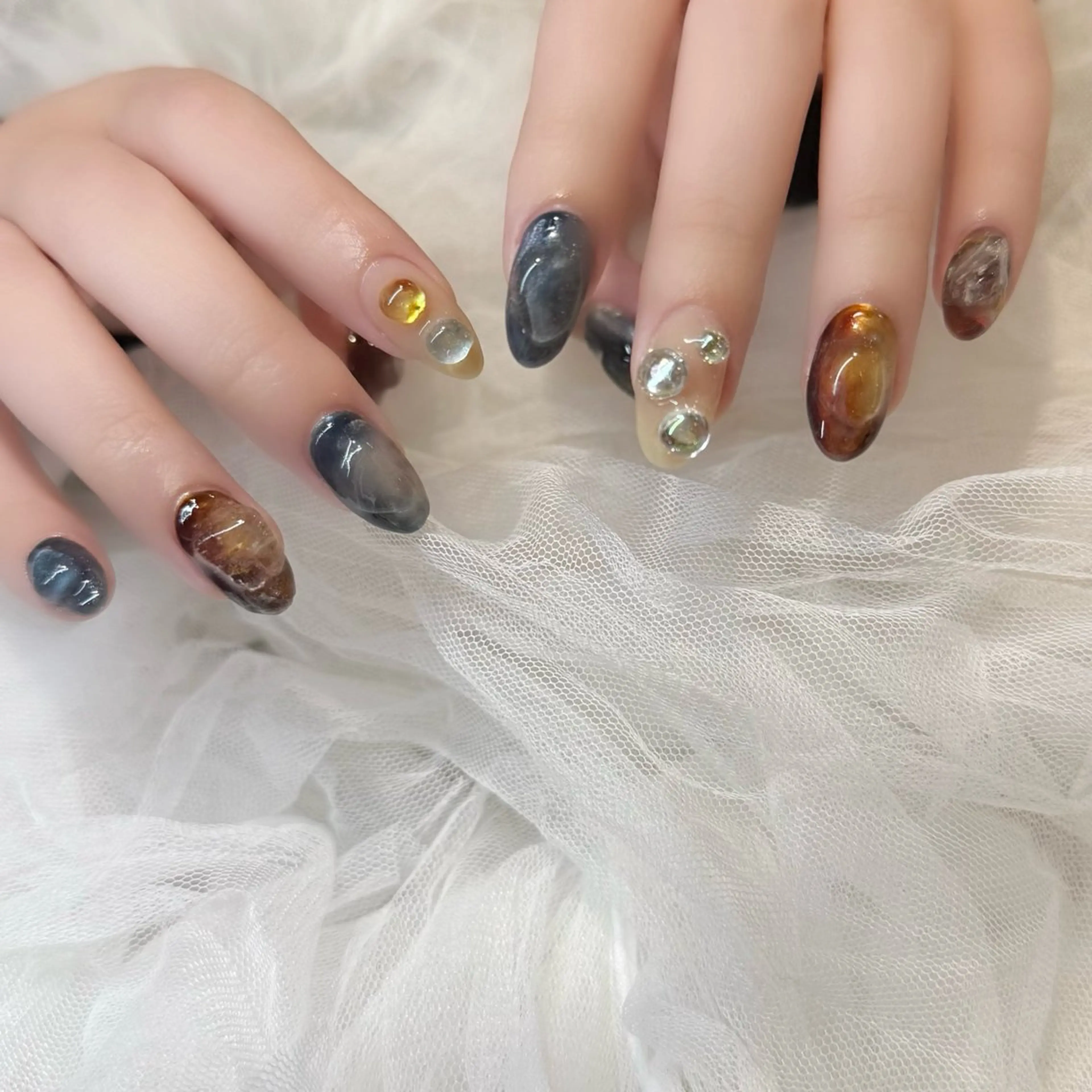 ネイル ハンドネイル 新井 ひなののネイルデザイン