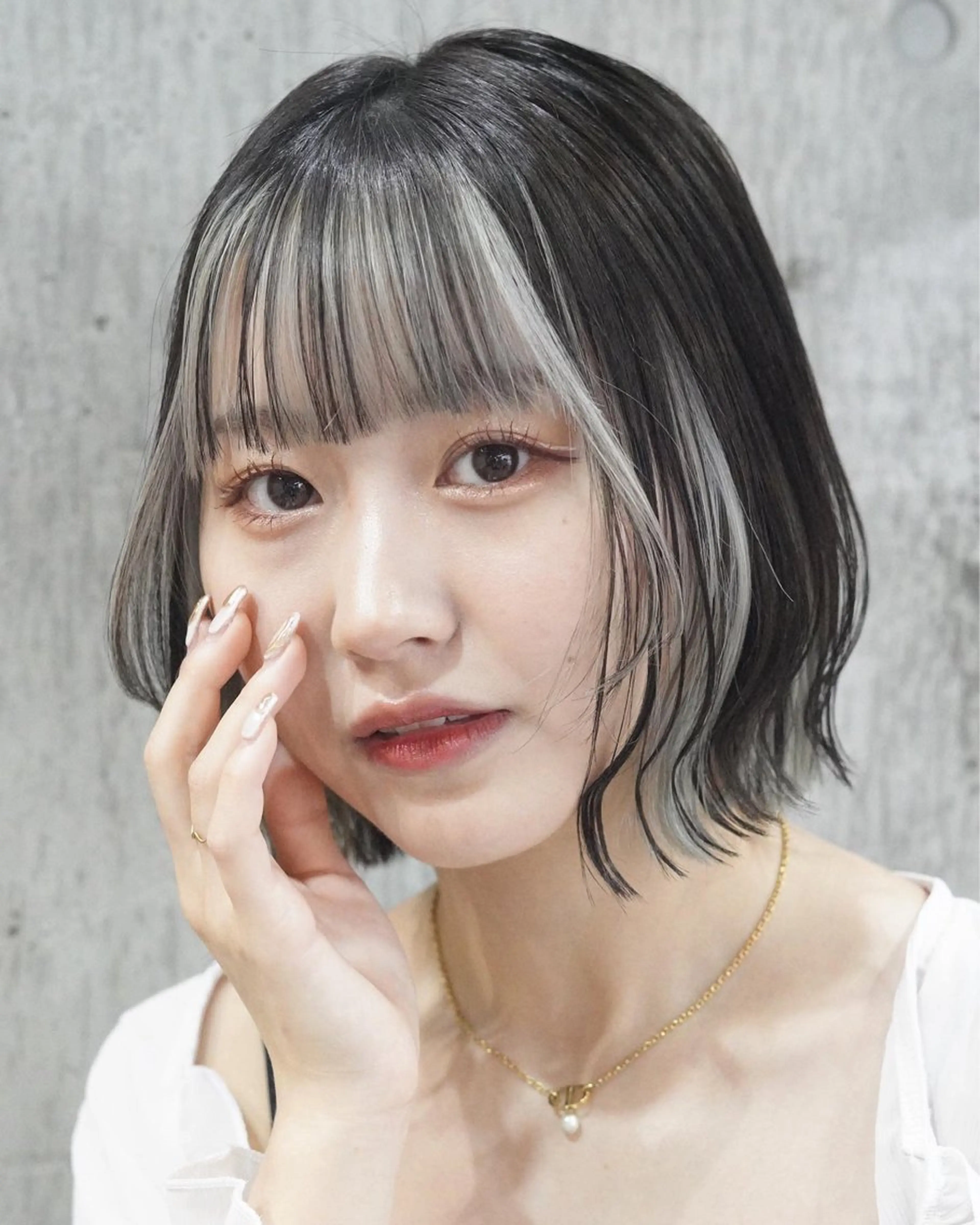 ミディアム 🔥コテ巻き風 ボブパーマ🔥のヘアスタイル