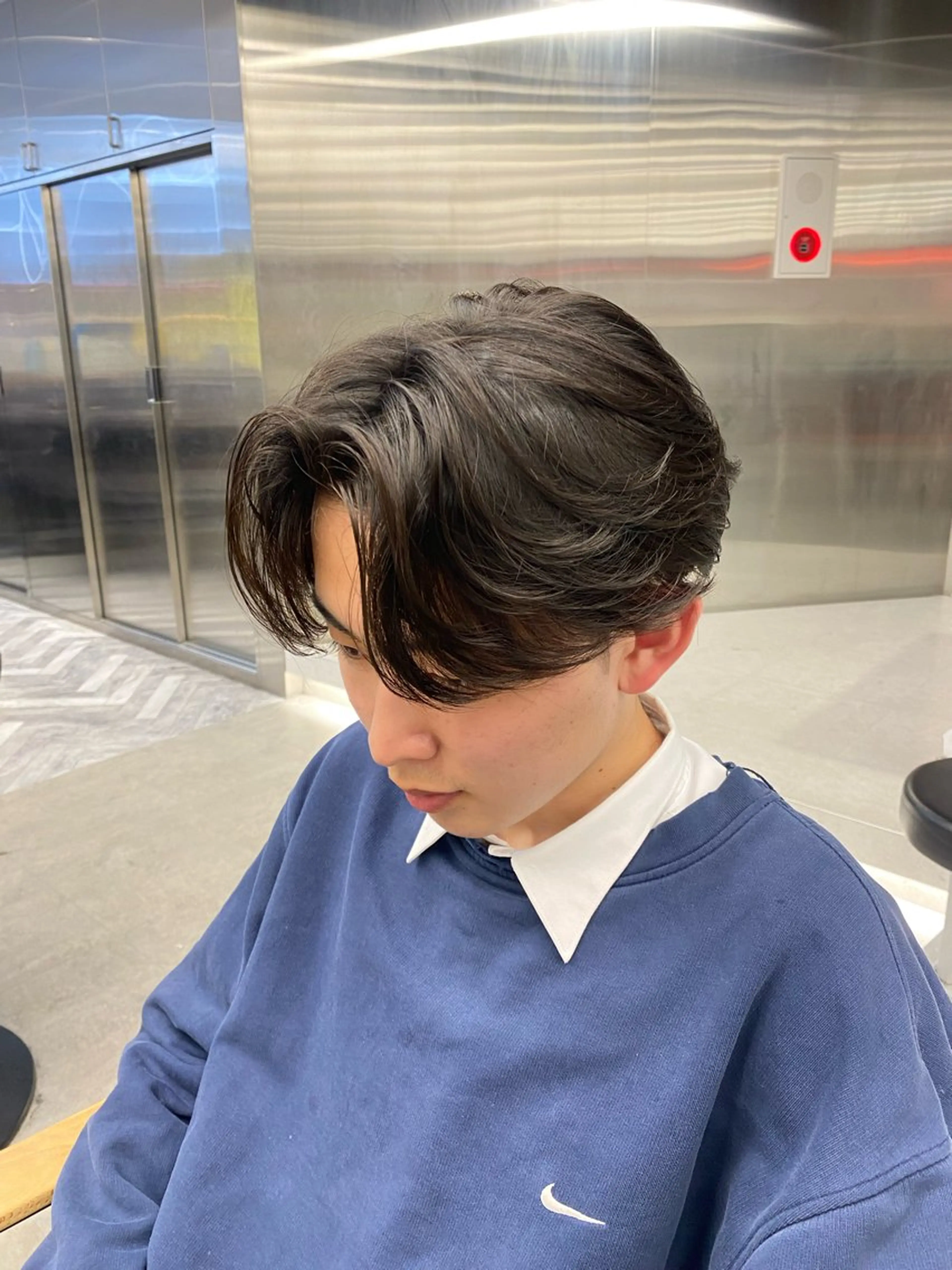 【💫圧倒的女性うけ💫】センターパートカット+ニュアンスパーマの写真