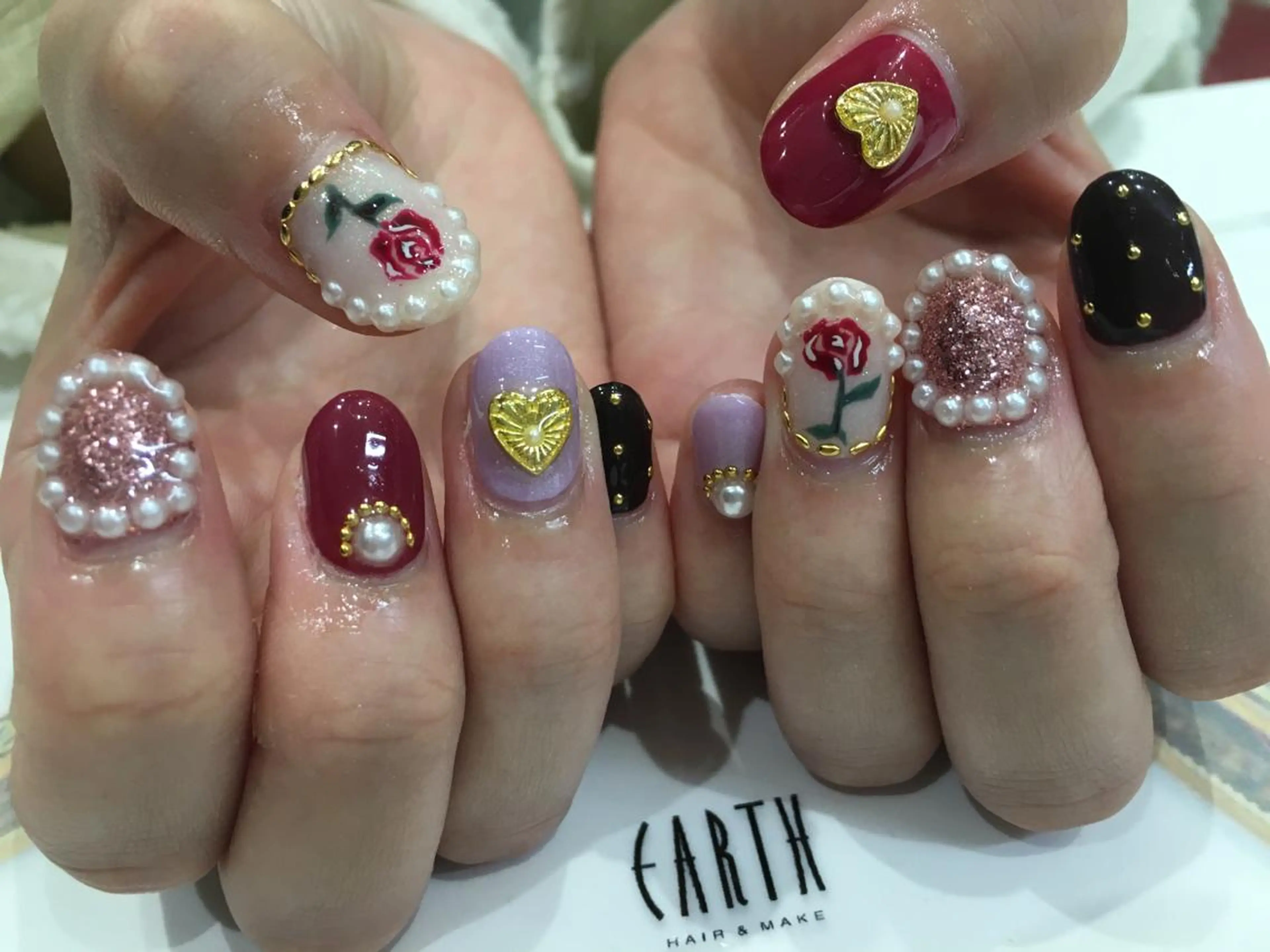 ネイル ハンドネイル 佐藤 まりえのネイルデザイン