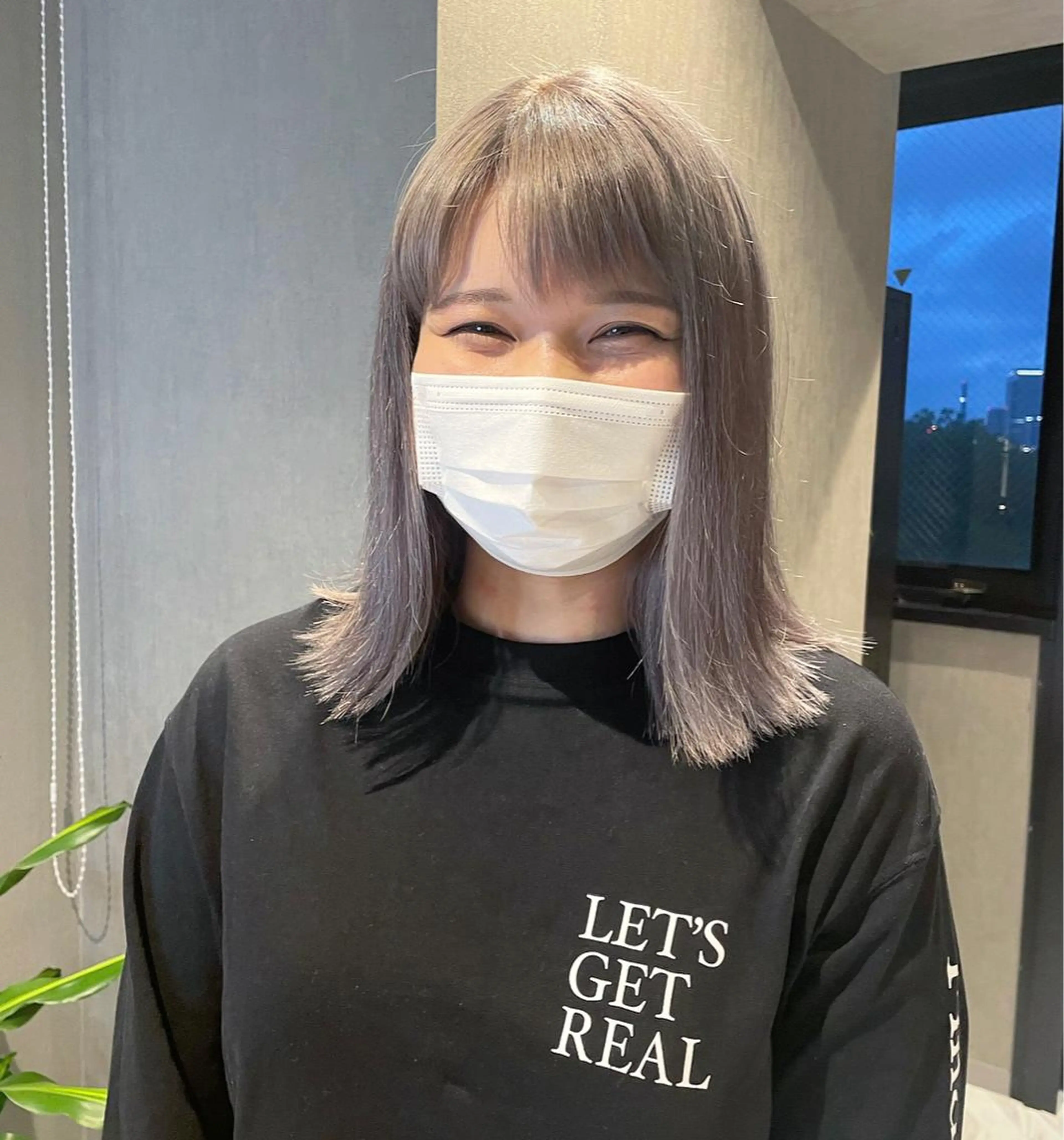 ミディアム カラー さと ちはるのヘアスタイル