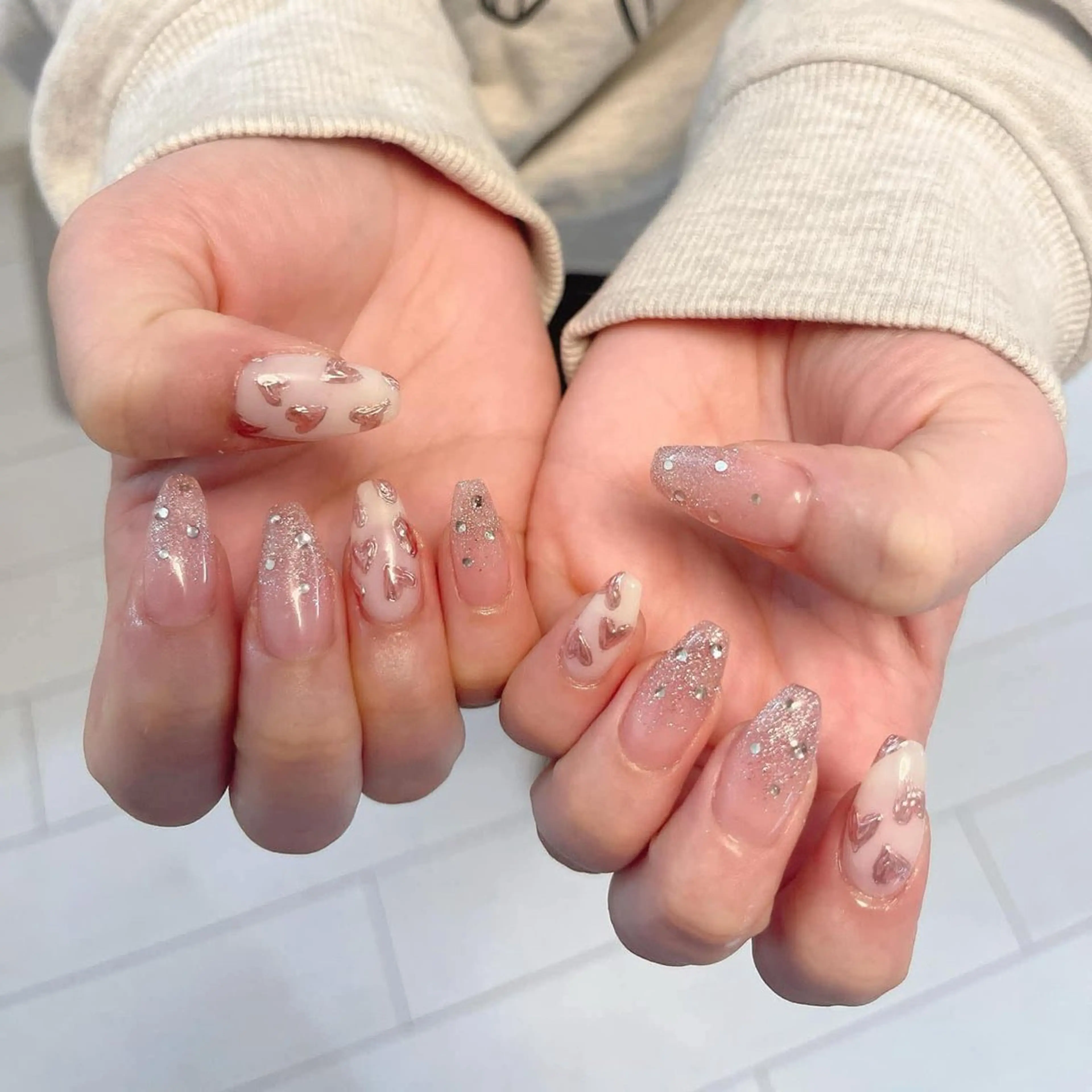 ネイル チークネイル フットネイル フレンチネイル ジェルネイル キラキラネイル sorako nailのネイルデザイン