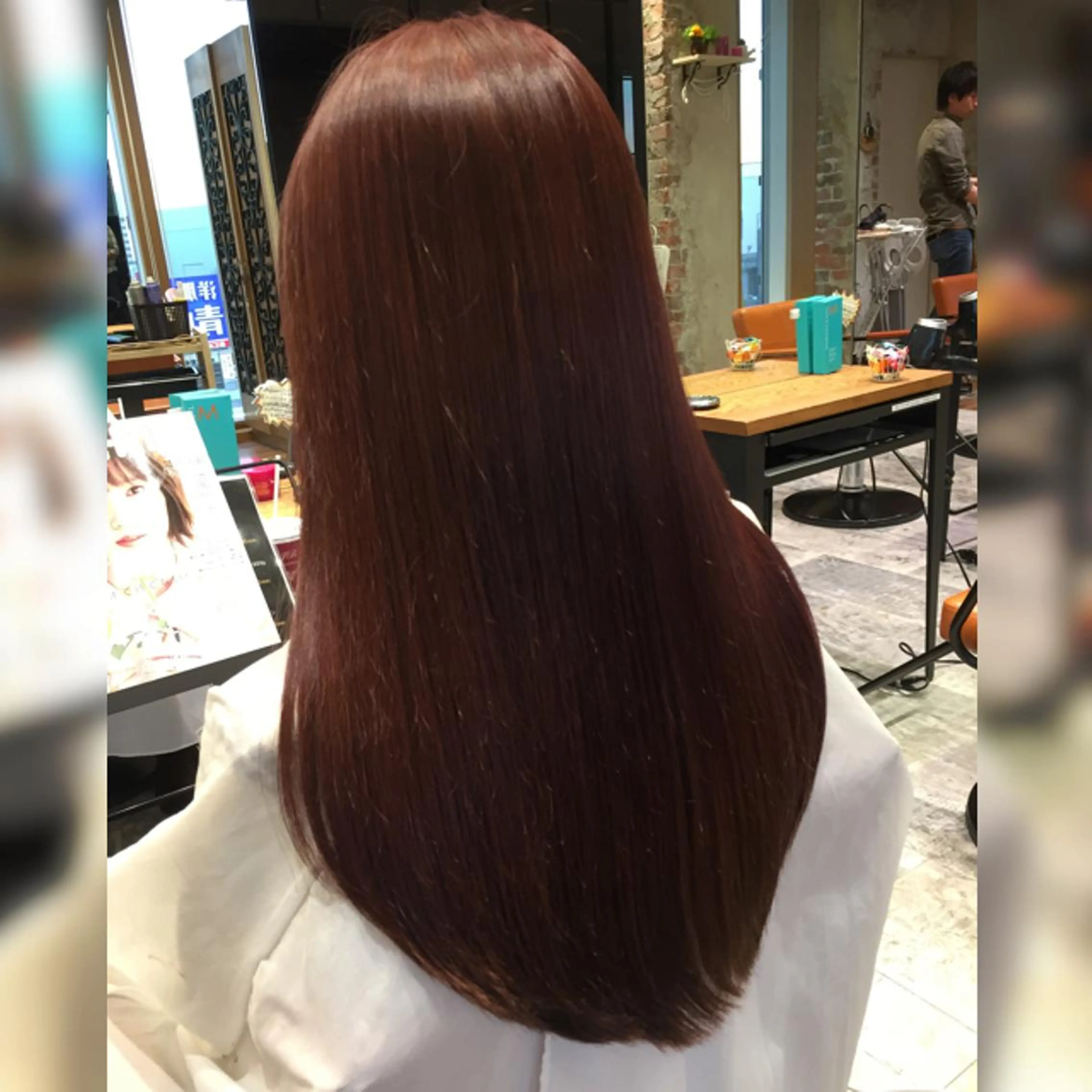 ロング カラー ピンクカラー Soleria /ソレリア所属・Soleria 田中慎一のヘアスタイル