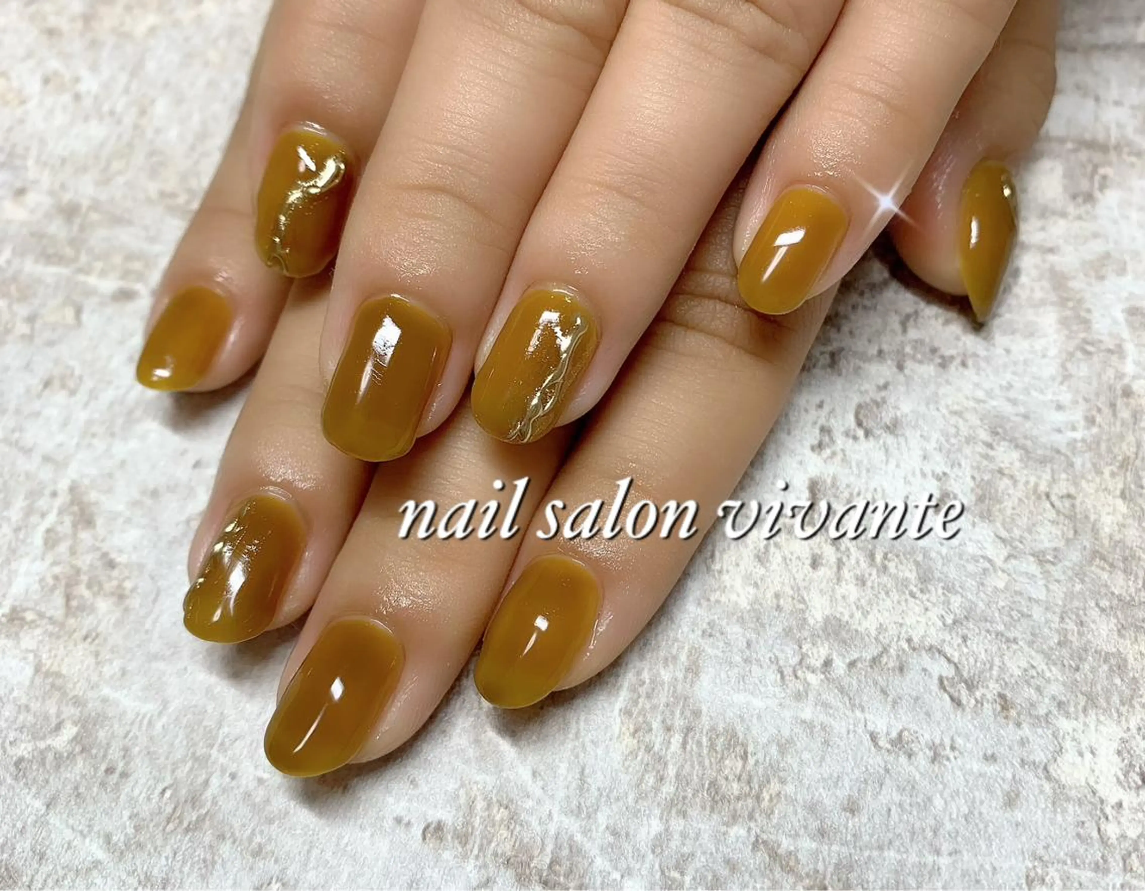 ネイル ミラーネイル ワンカラーネイル nail salon vivanteのネイルデザイン