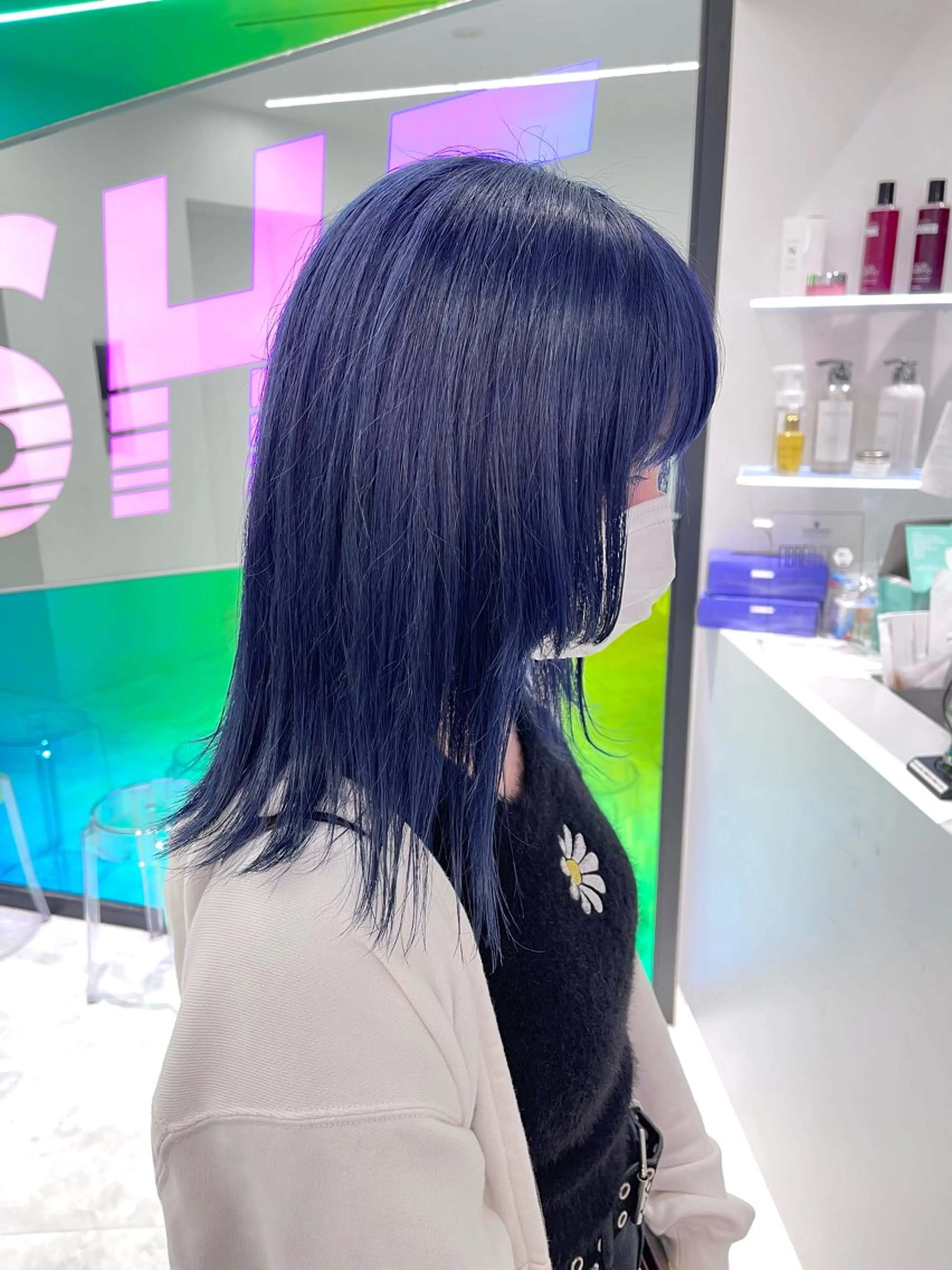 ミディアム カラー ヘアカラー 🤍💕ブリーチカラ ーAyaka💕🤍のヘアスタイル