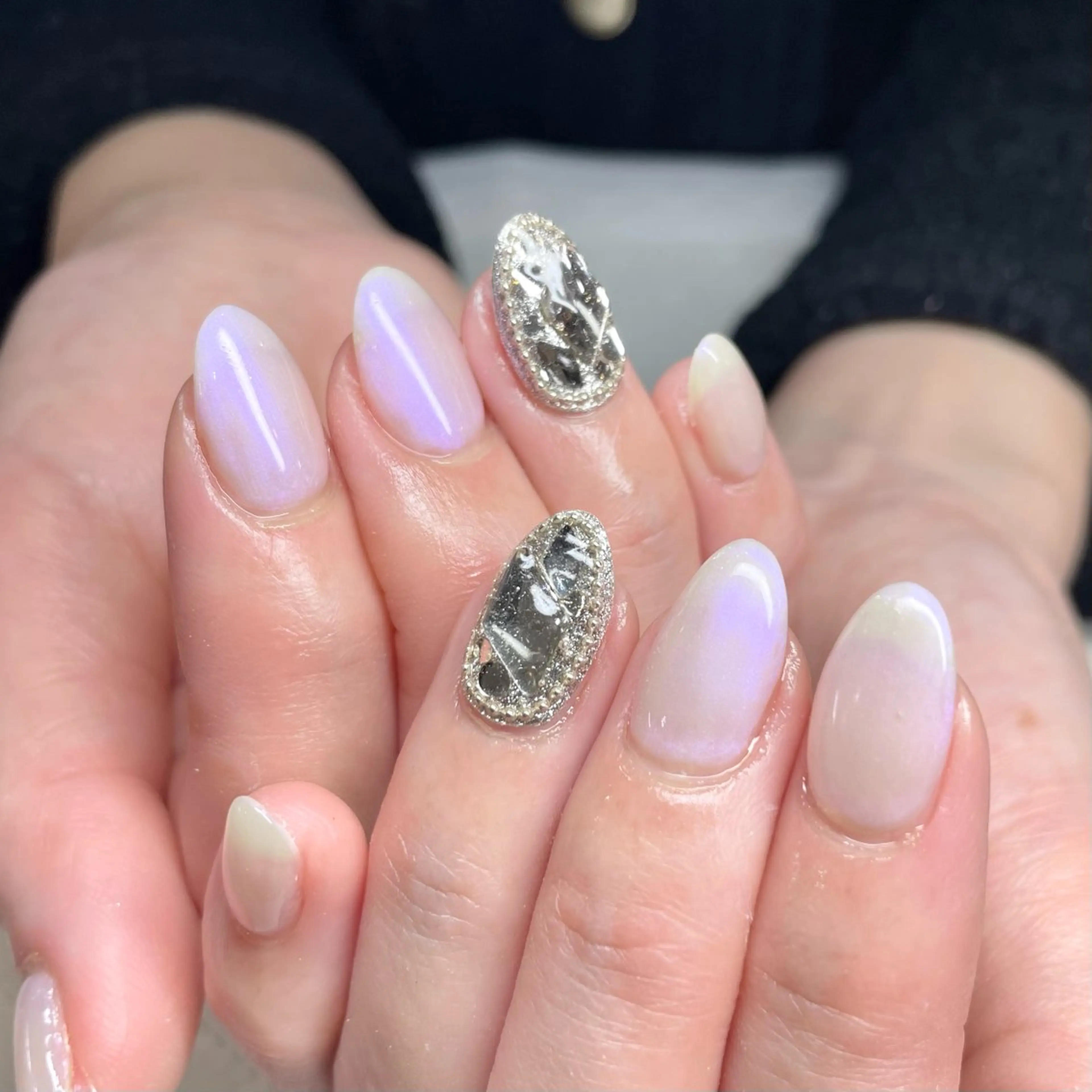 【オフなし‪‪×】リボン🎀orビジュー埋めつくし💎ハンドネイルの写真