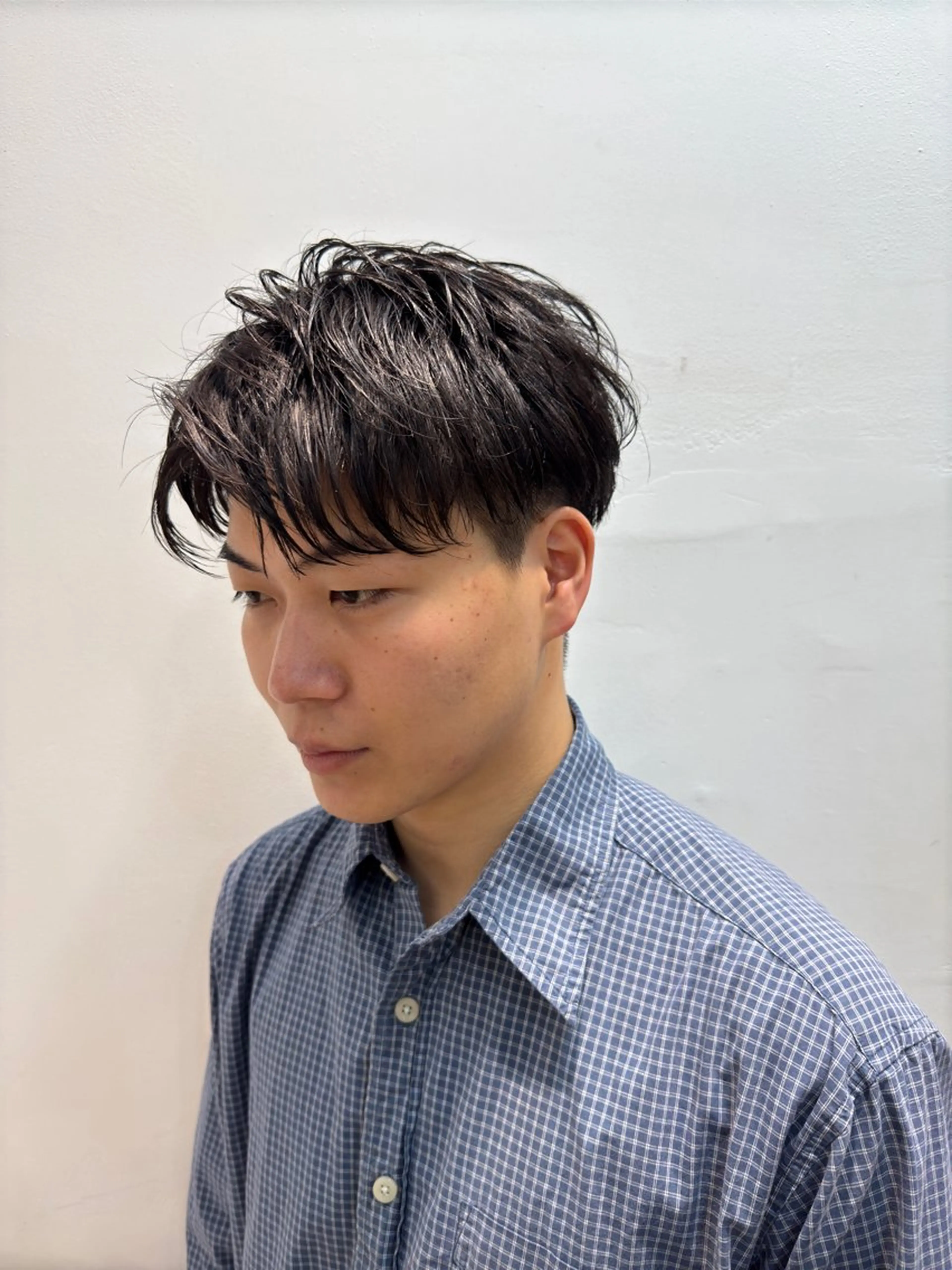 メンズ カット 縮毛矯正 Lowha(ローハ)所属・スキンフェード ❤️‍🔥蓑島廉のヘアスタイル