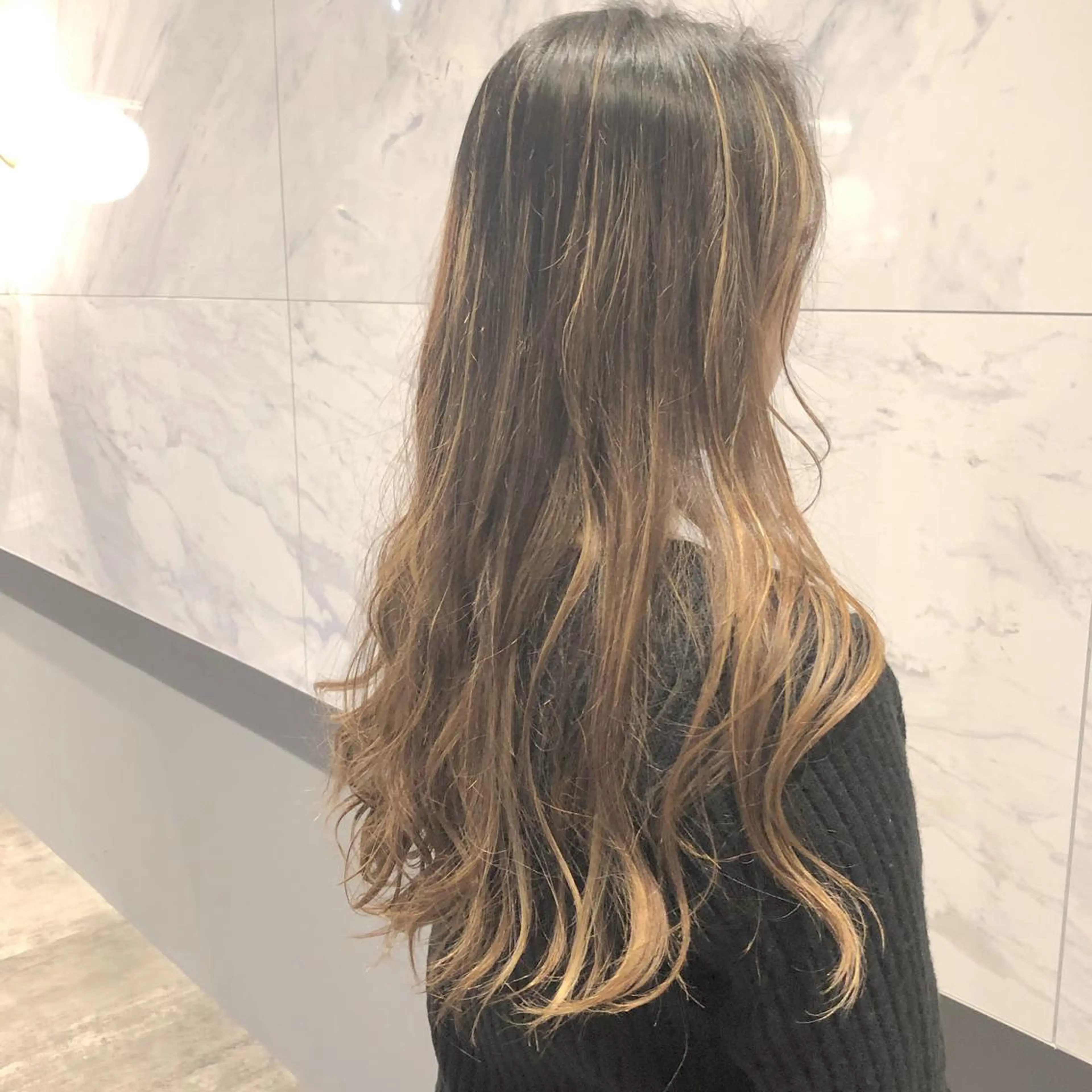 ロング カラー ヘアアレンジ yoshino yukoのマツエク・マツパデザイン