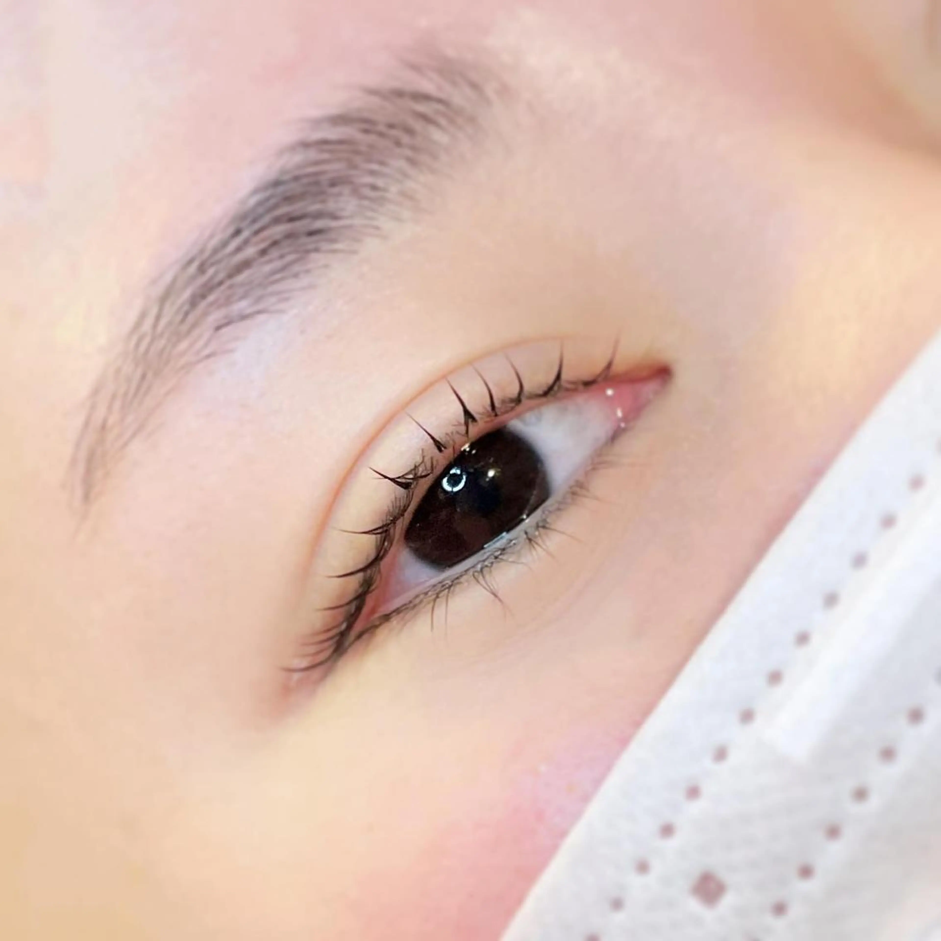 セミロング カラー ヘアアレンジ マツエク・マツパ セミロングパーマ ナチュラル まつげパーマ 一重×まつ毛パーマ ワンホンマツエク 🍓Rei naのマツエク・マツパデザイン