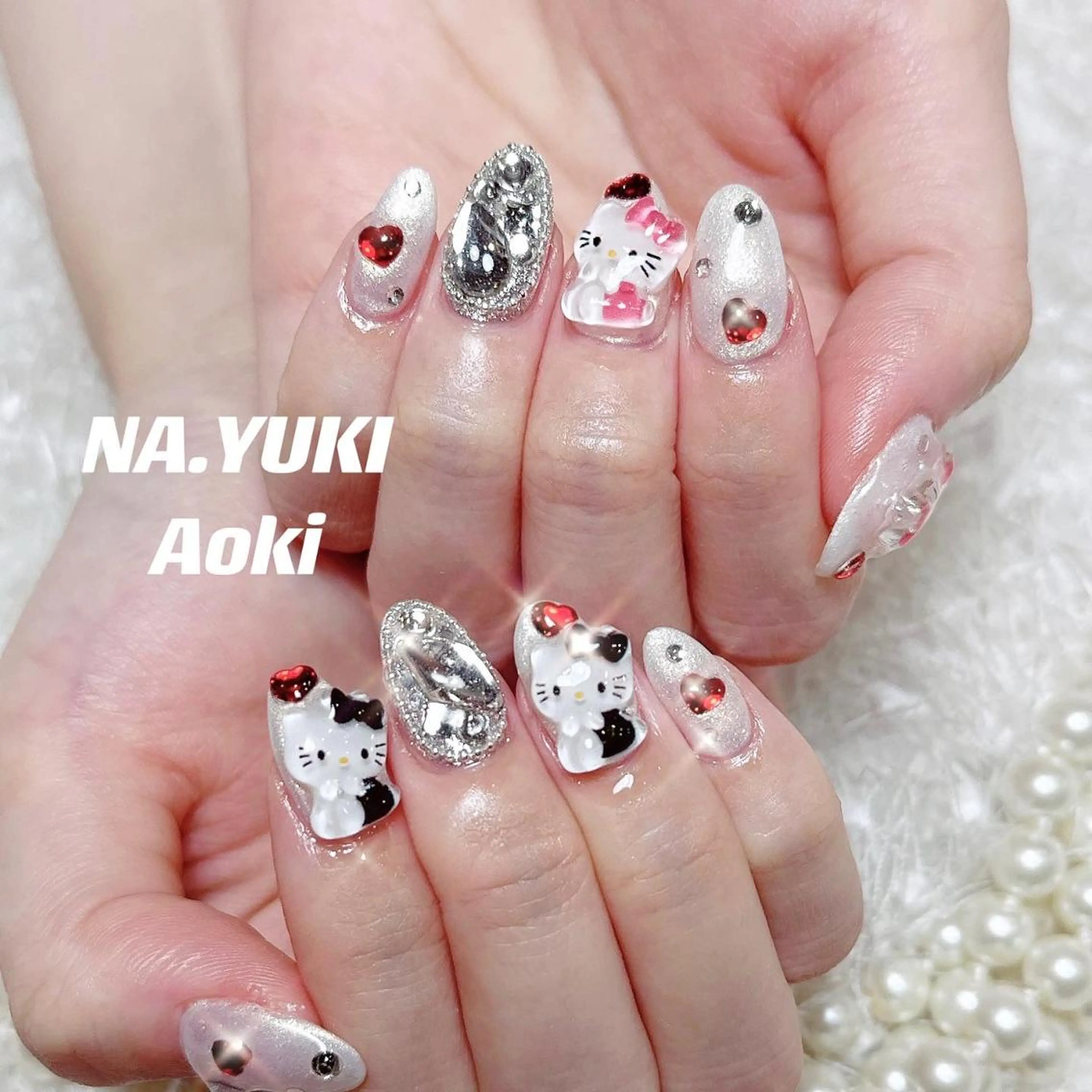マツエク・マツパ キッズ セミロング ネイル ハンドネイル ハンドケア 🎀 moo～ 🎀のネイルデザイン