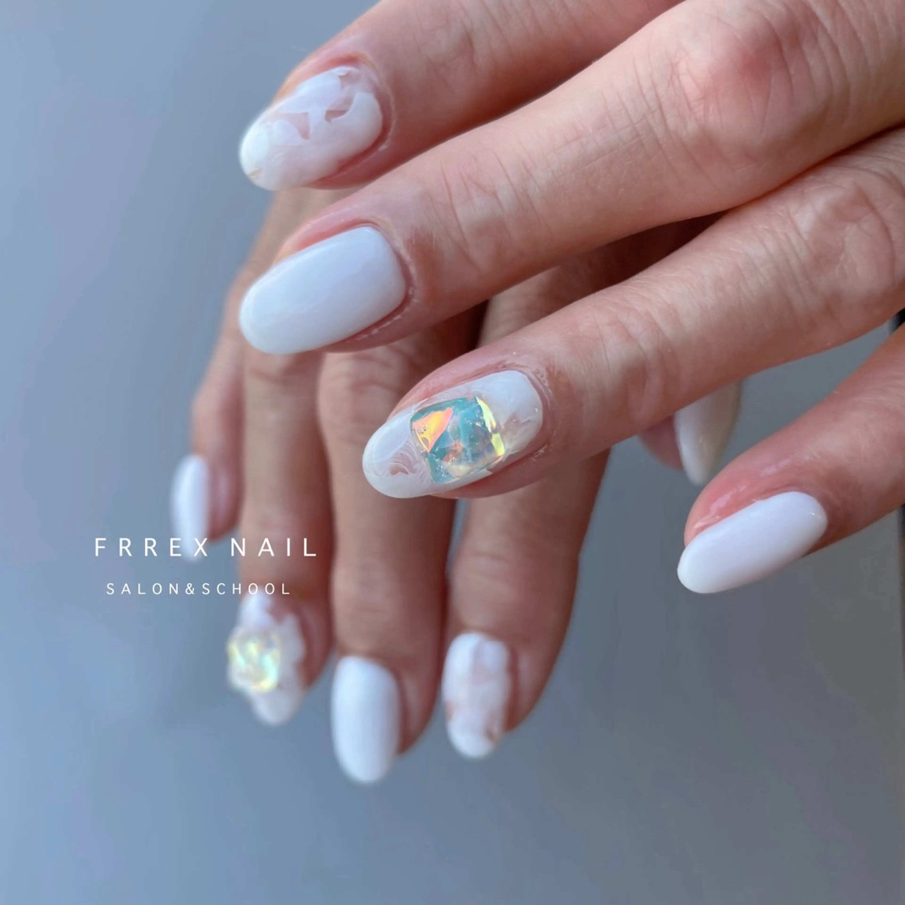 ネイル 夏ネイル ブライダルネイル ハンドネイル フットネイル freex nail /ニュアンス/個性派のネイルデザイン