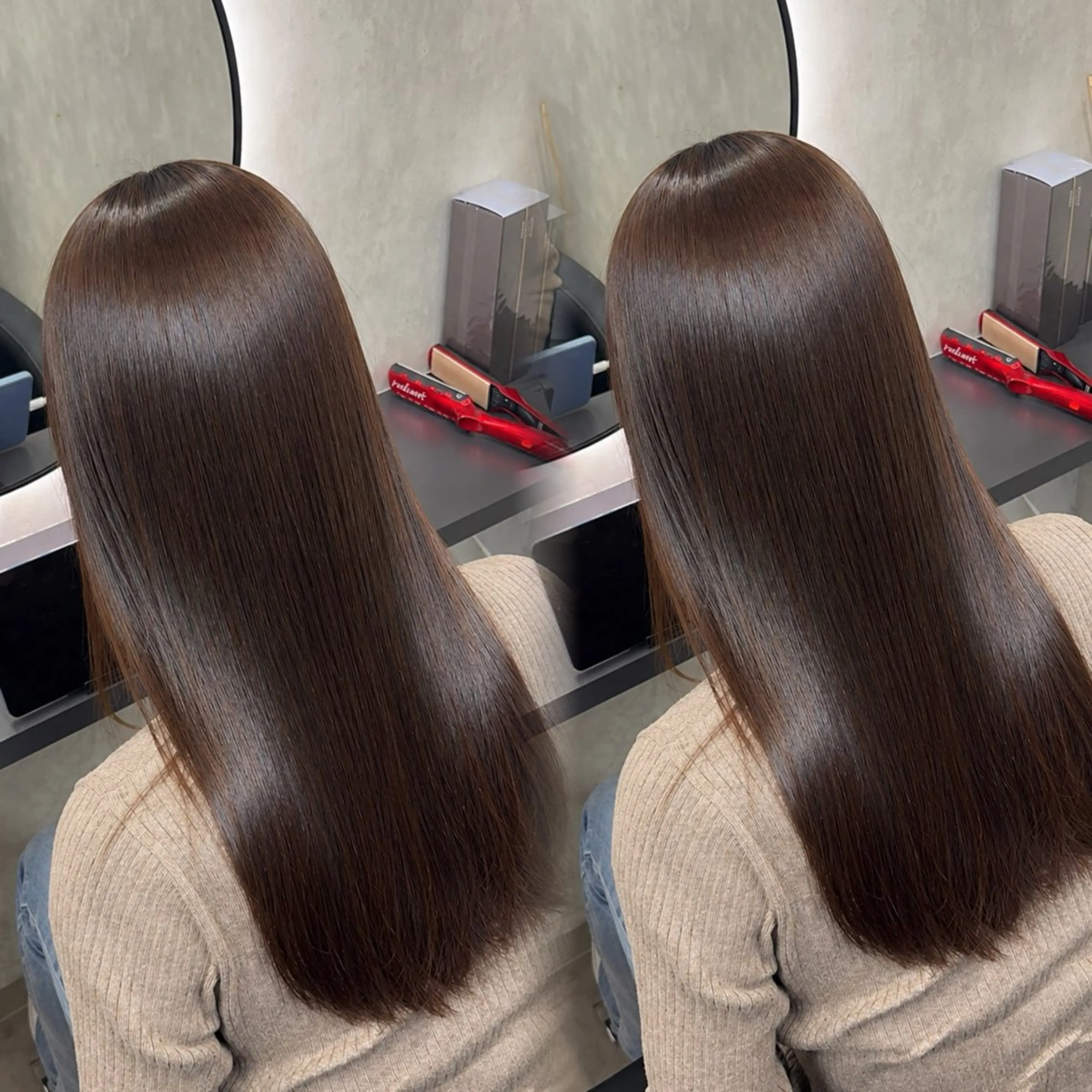 ロング カラー ヘアアレンジ カット ヘアカラー 縮毛矯正 トリートメント 新宿 /髪質改善/ 縮毛矯正/ヒュウガのヘアスタイル