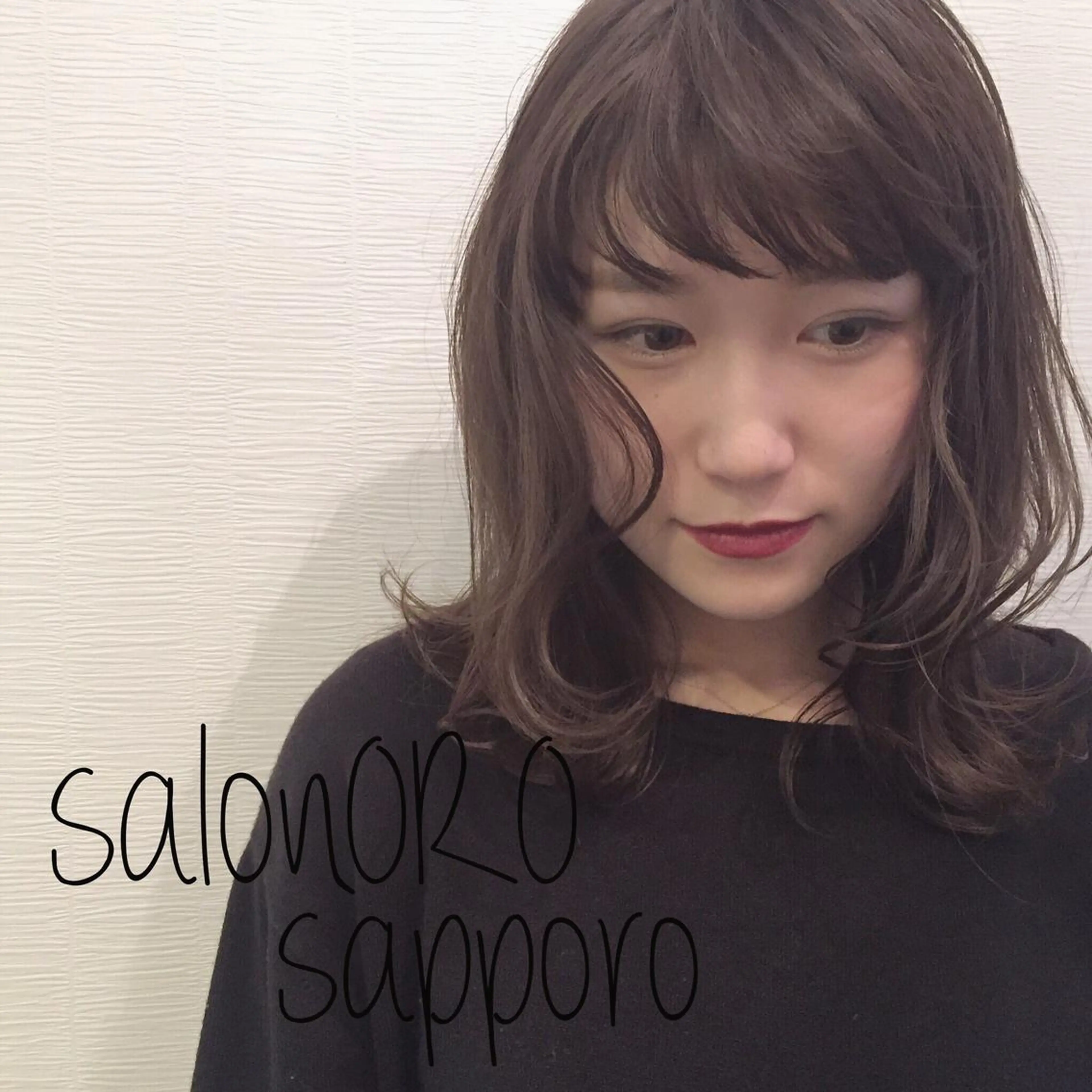 ミディアム カラー ブリーチ グレージュ ブリーチなしカラー 似合わせカット トリートメント カット ヘアカラー トリートメント 池田 真由美のヘアスタイル