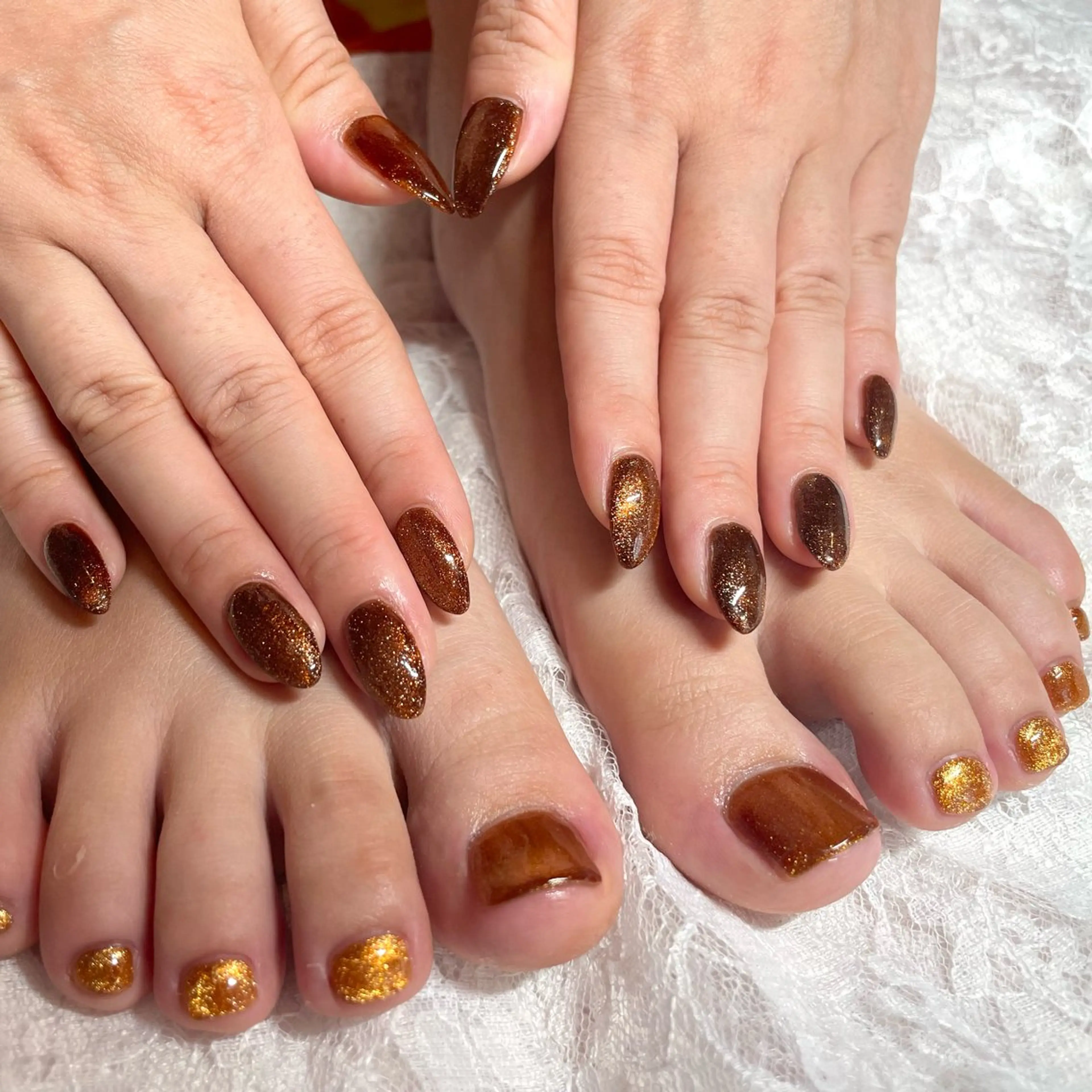 ネイル ジェルネイル マグネットネイル ハンドネイル Nail ヌシん家 AKANEのネイルデザイン