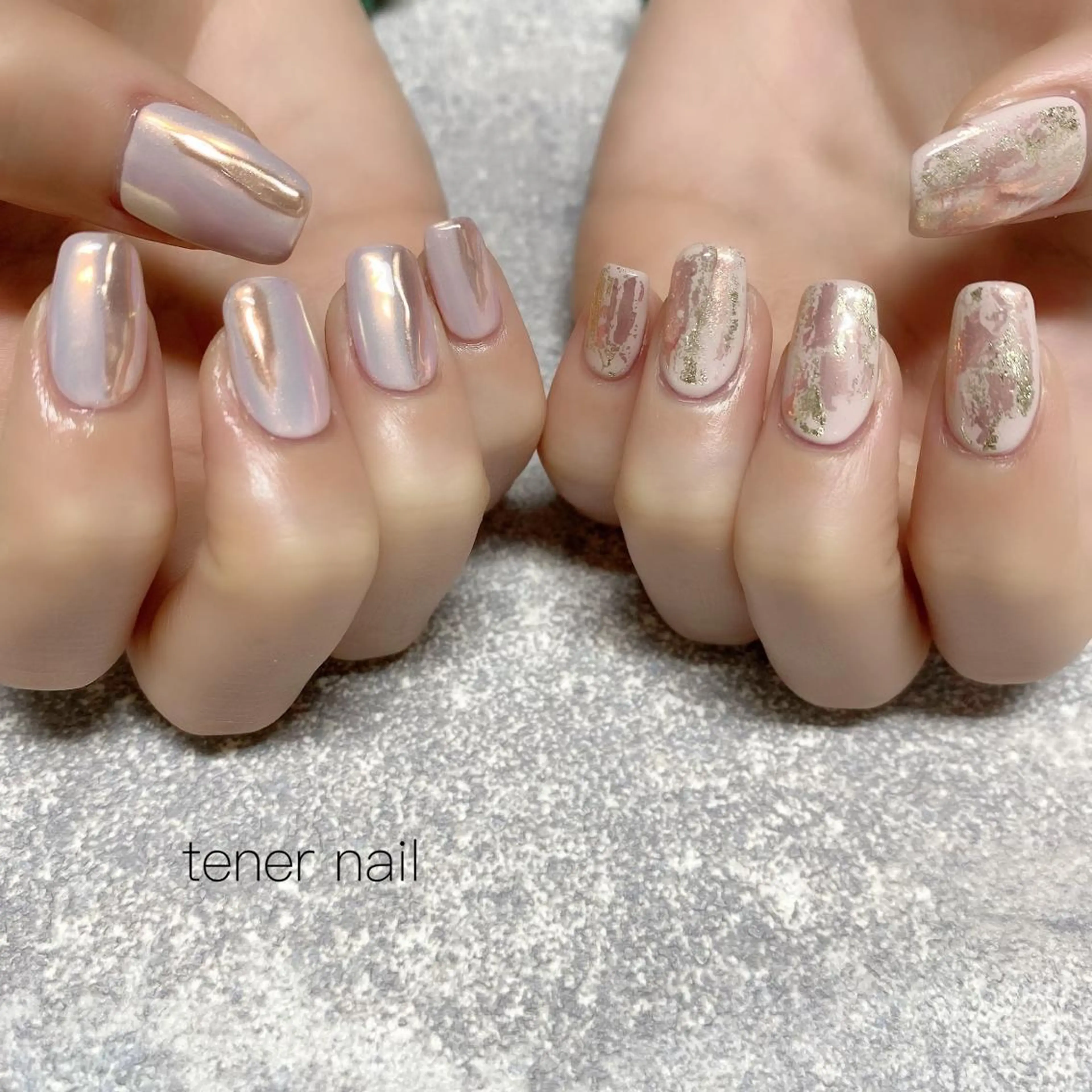 ネイル ニュアンスネイル ピンク テネルネイル tener nailのネイルデザイン