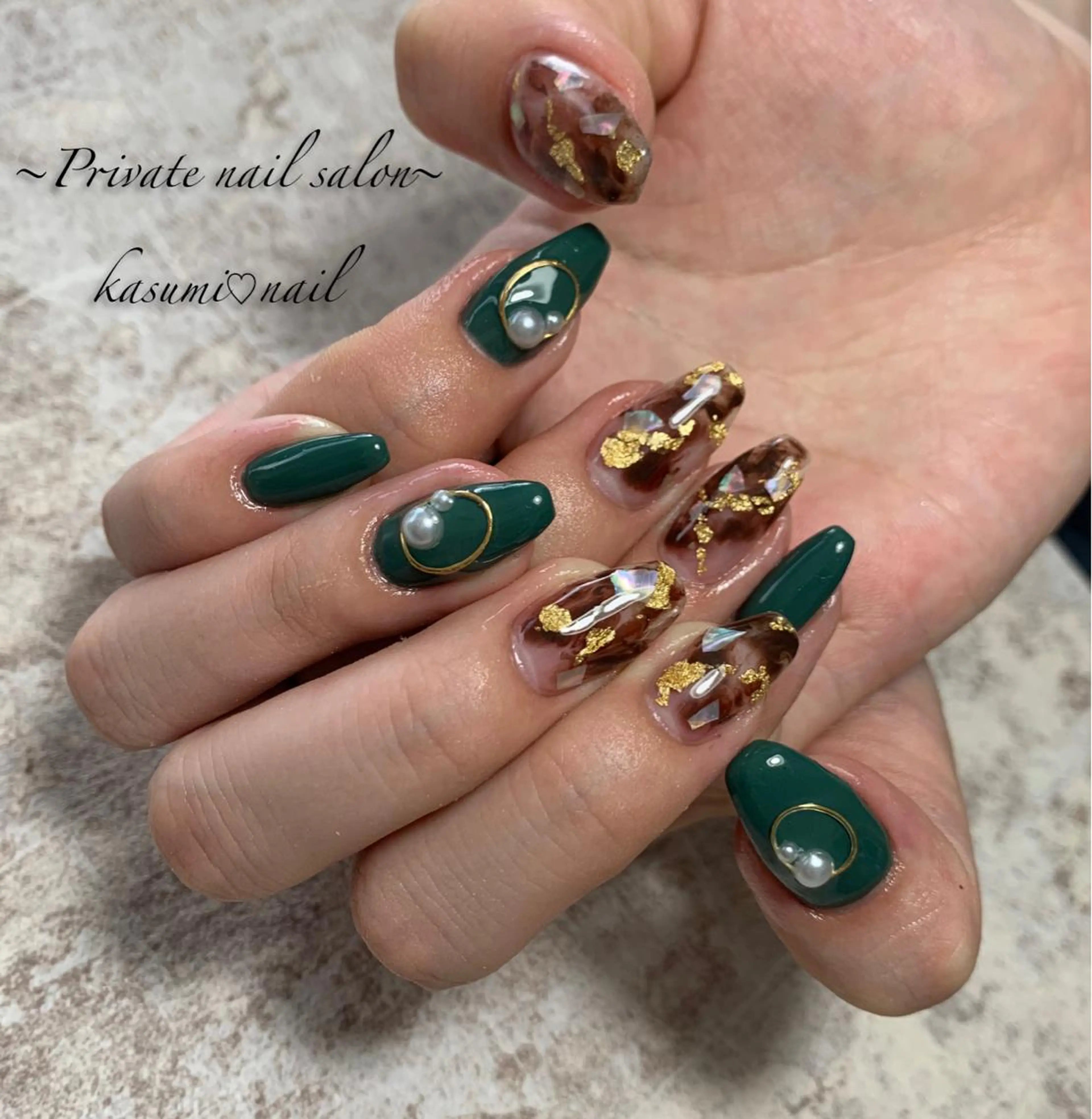 ネイル マグネットネイル ミラーネイル ニュアンスネイル 春ネイル KASUMI♡ Nailのネイルデザイン