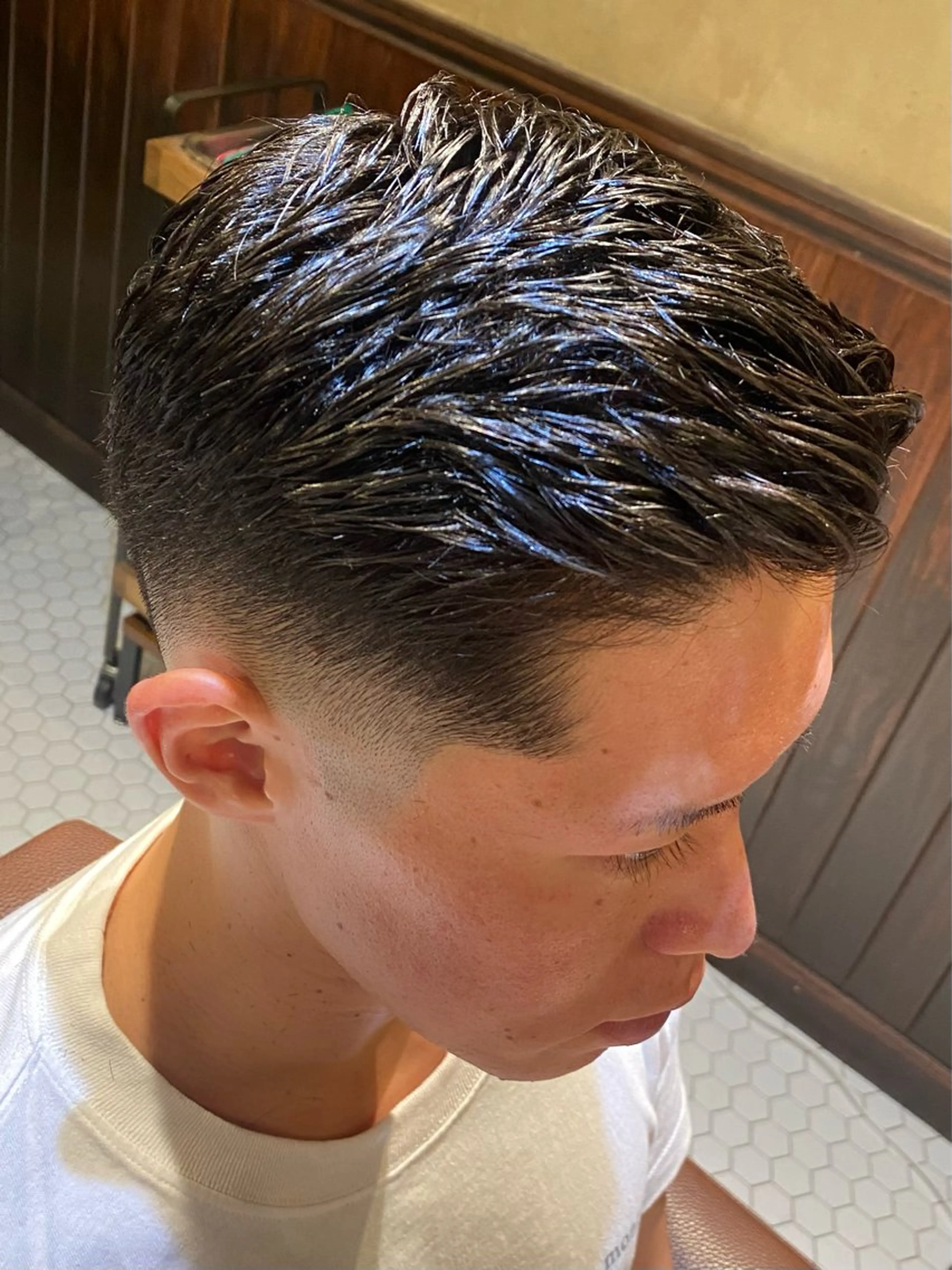 ショート パーマ メンズ El BARBEROのヘアスタイル