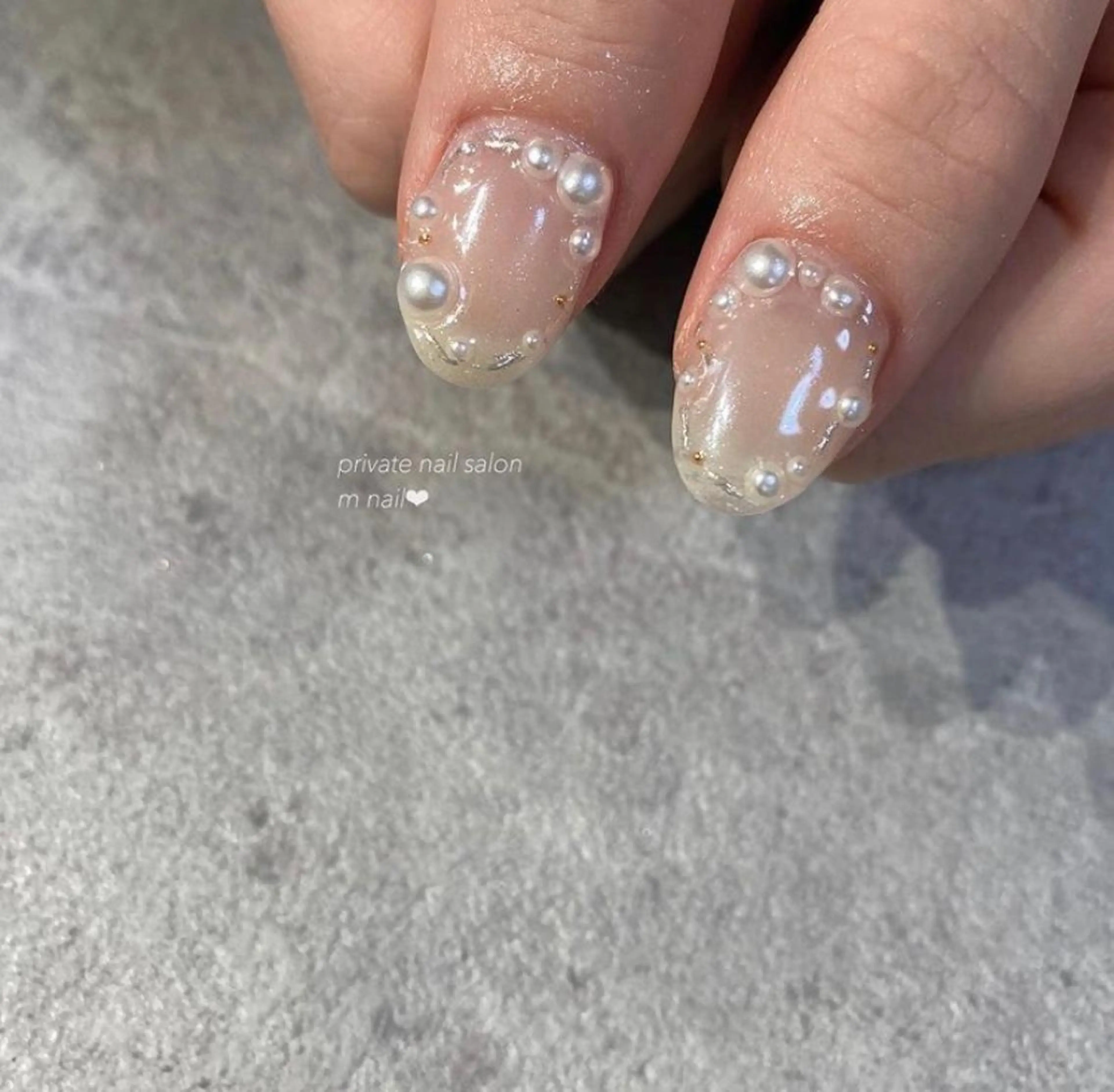 ネイル 氷ネイル・うるうるネイル ハンドネイル 小河原 舞のネイルデザイン