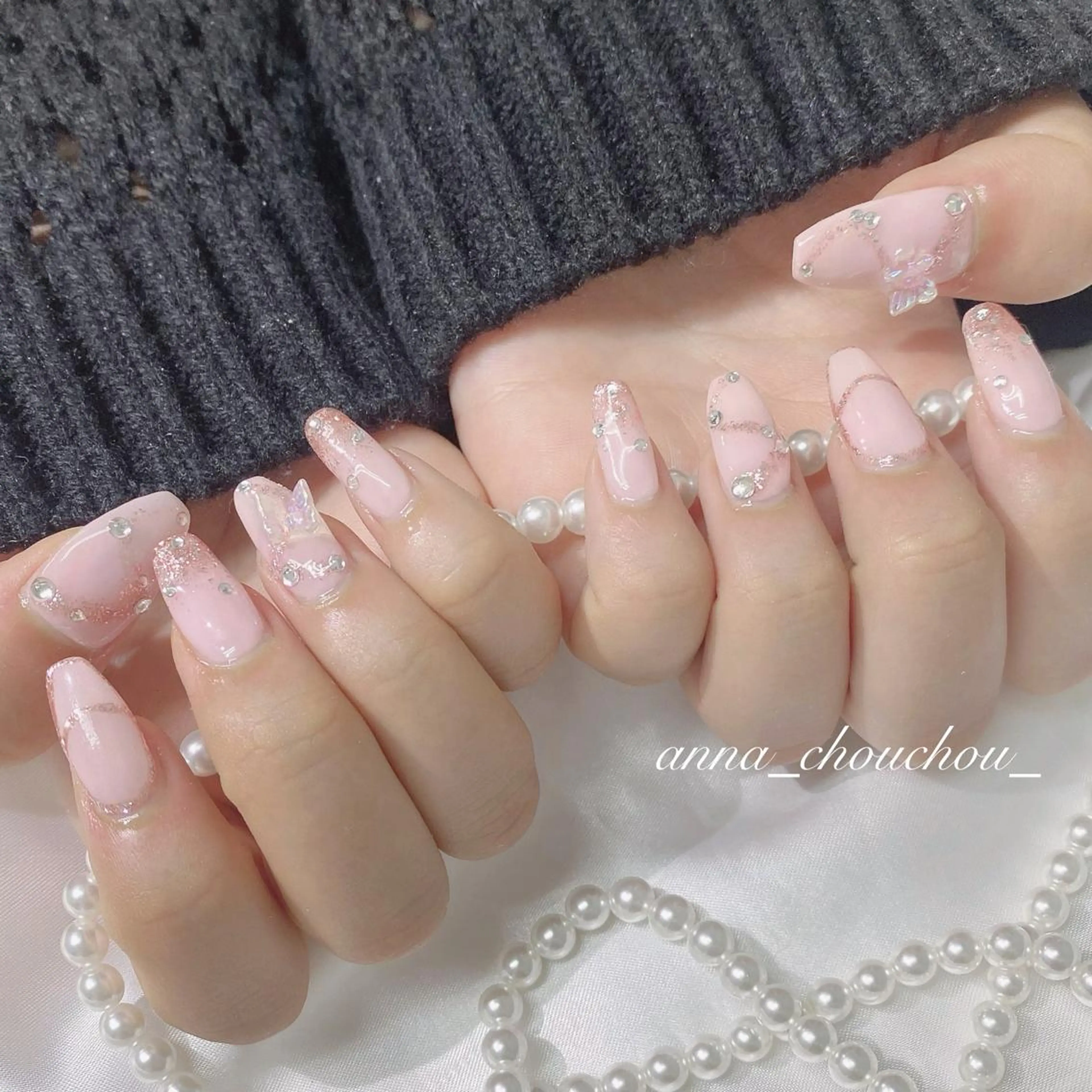 ネイル ピンク Anna Sano⭐️のネイルデザイン